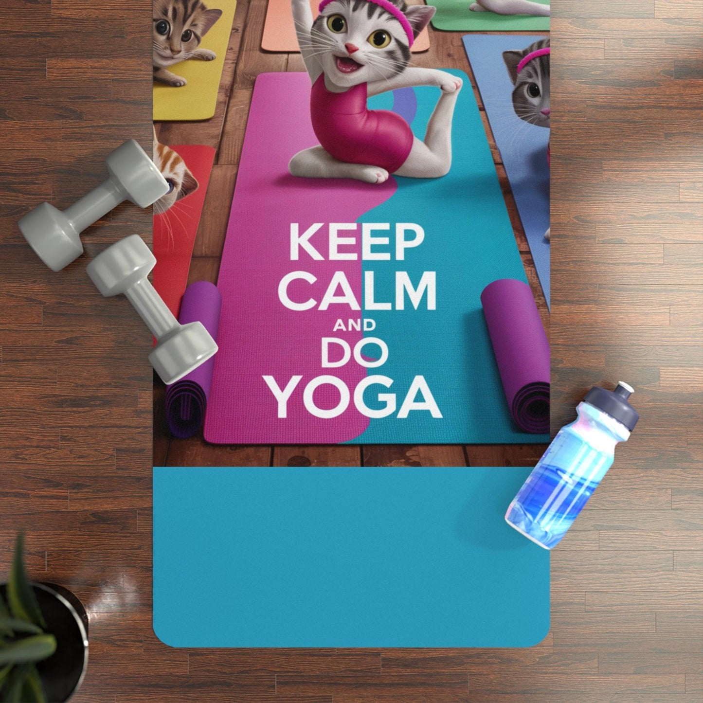 Rubber Yoga Mat | "Yoga Serenity Collection"