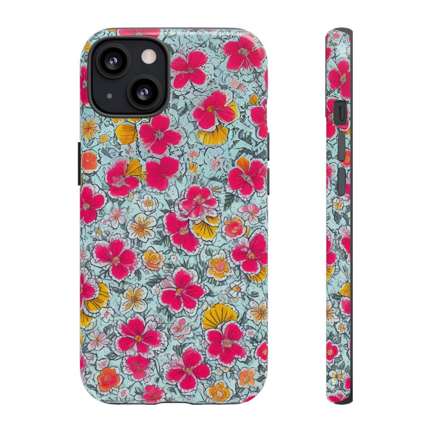 Tough Cellphone Case :" Eclectic Elegance Phone Case Collection" ( Floral patterns)