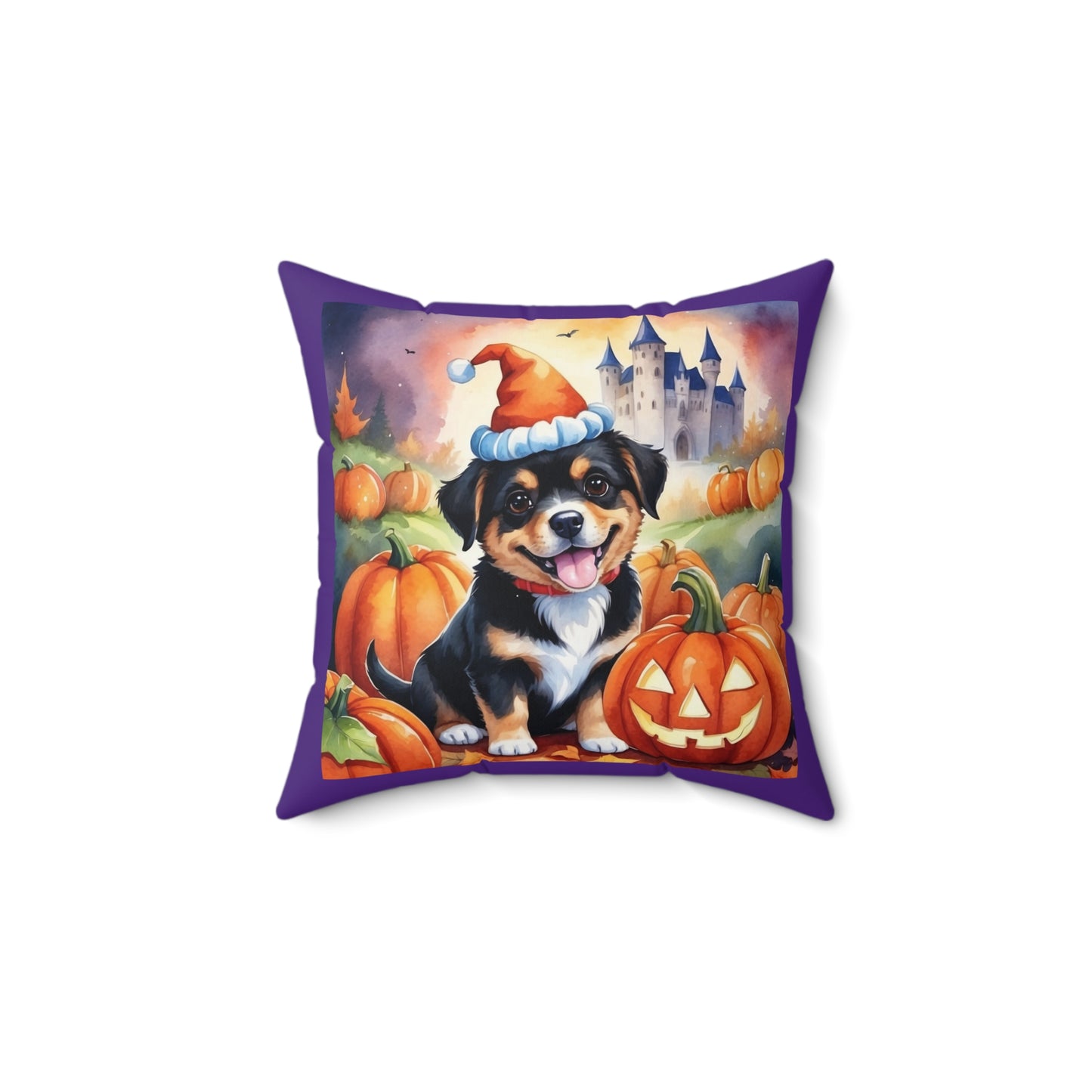 Halloween Cute dog  Square Pillow