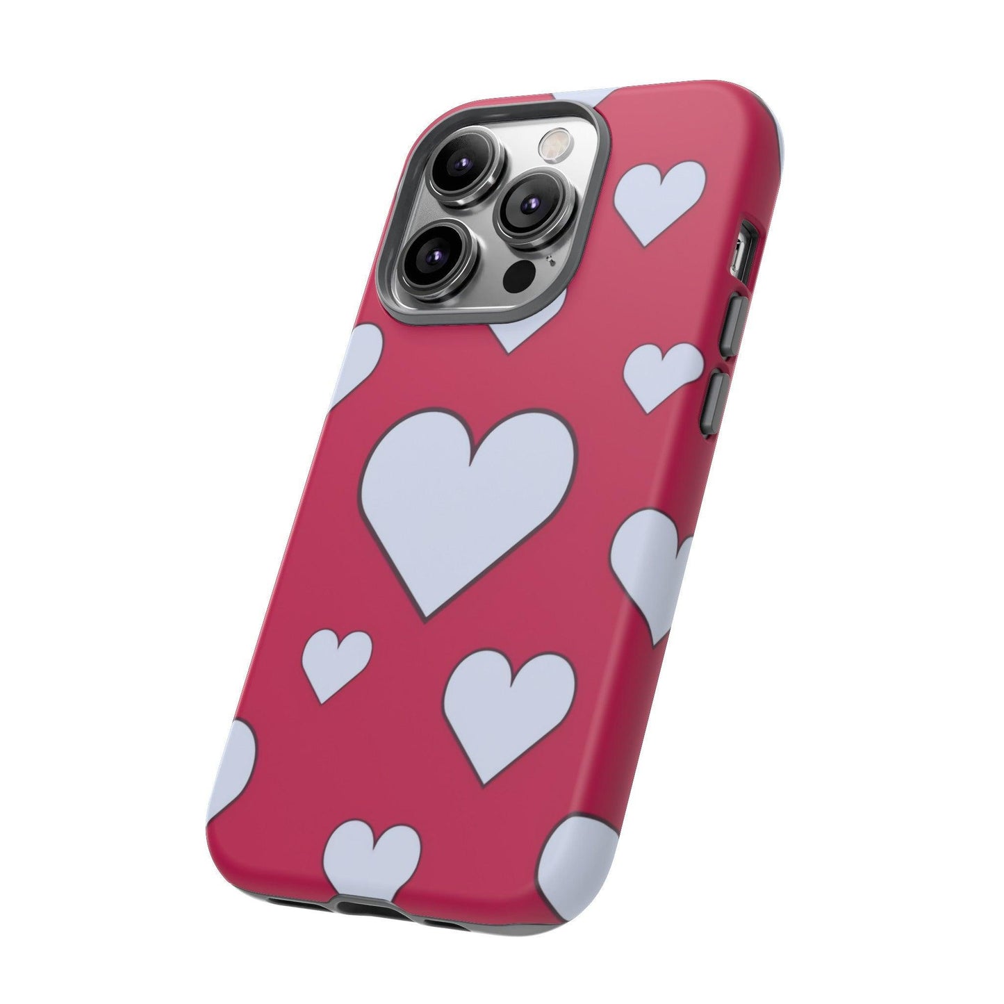 Tough Phone Case :" Eclectic Elegance Phone Case Collection" ( Hearts patterns)