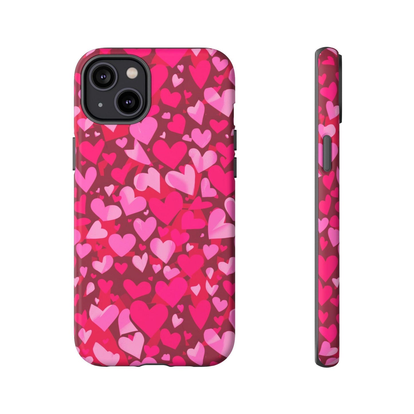 Tough Phone Case :" Eclectic Elegance Phone Case Collection" ( Hearts patterns)