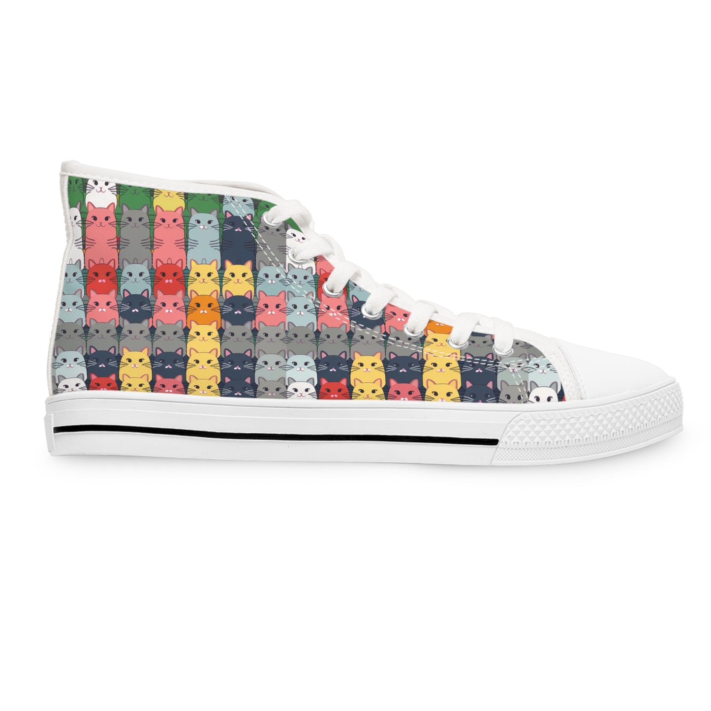 Awesome Cats Design High Top Sneakers