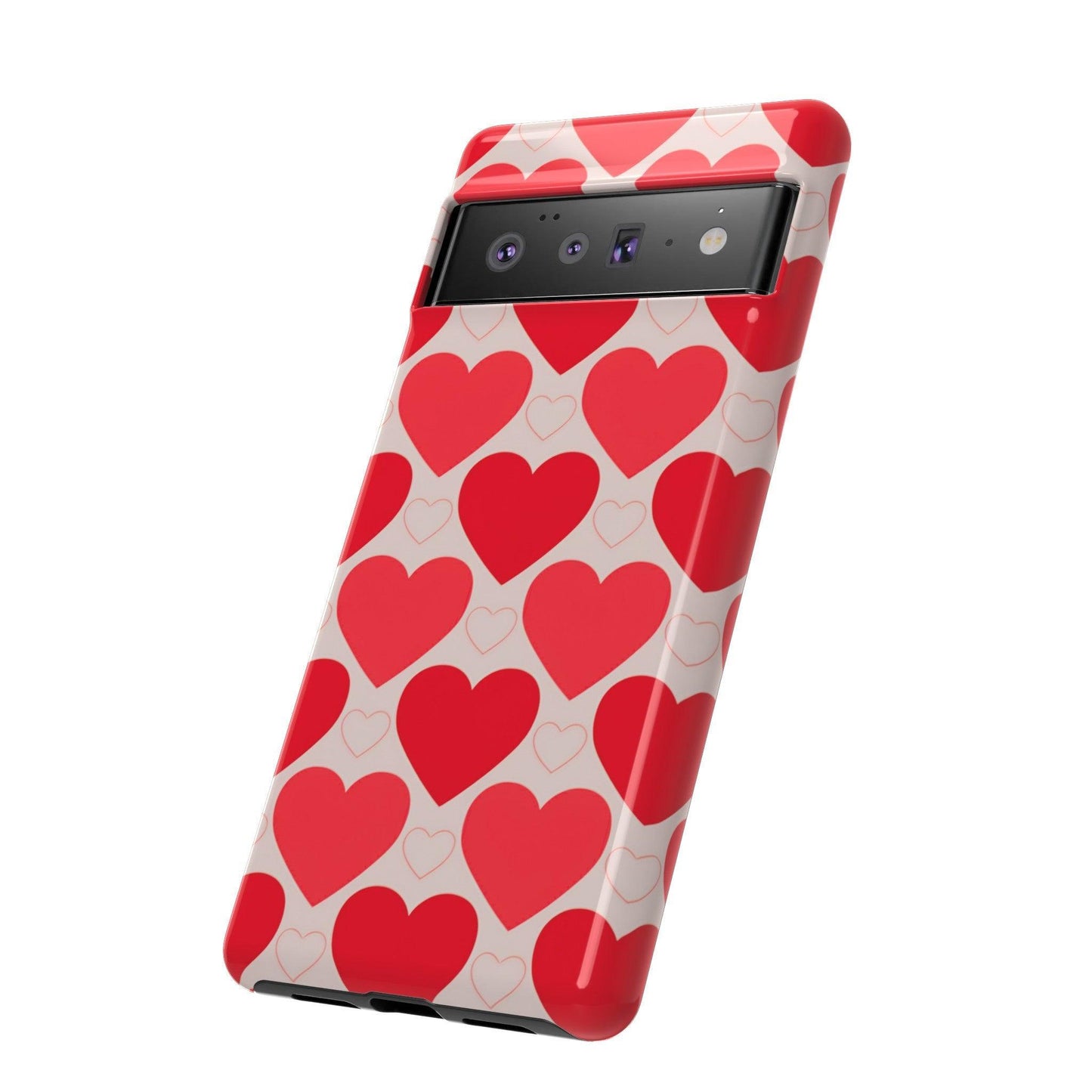 Tough Phone Case :" Eclectic Elegance Phone Case Collection" ( Hearts patterns)