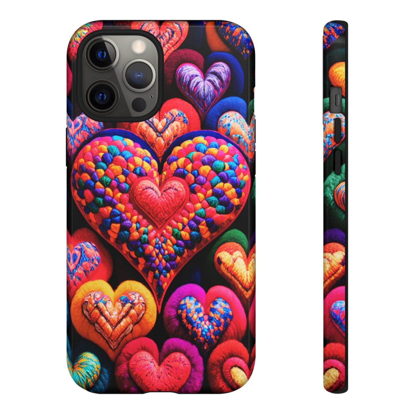 Tough Phone Case :" Eclectic Elegance Phone Case Collection" ( Hearts patterns)