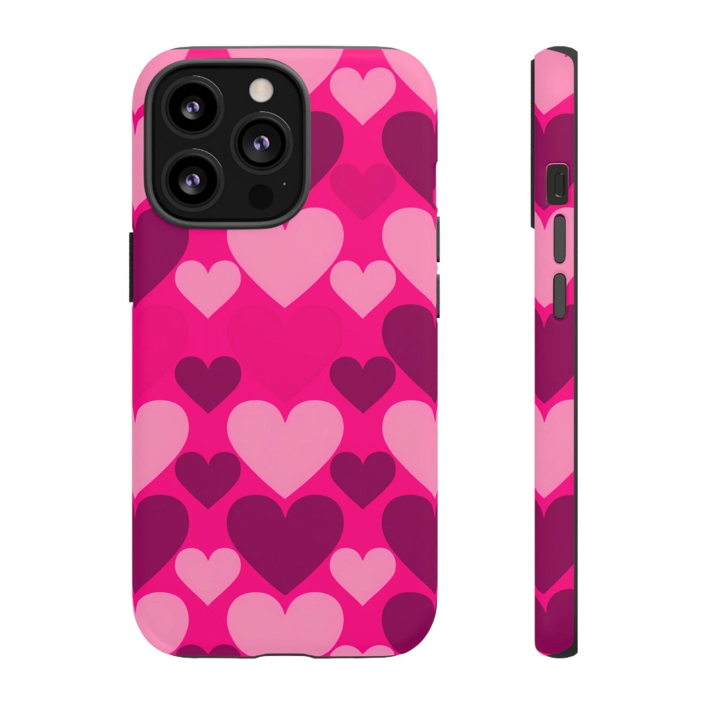 Tough Phone Case :" Eclectic Elegance Phone Case Collection" ( Hearts patterns)