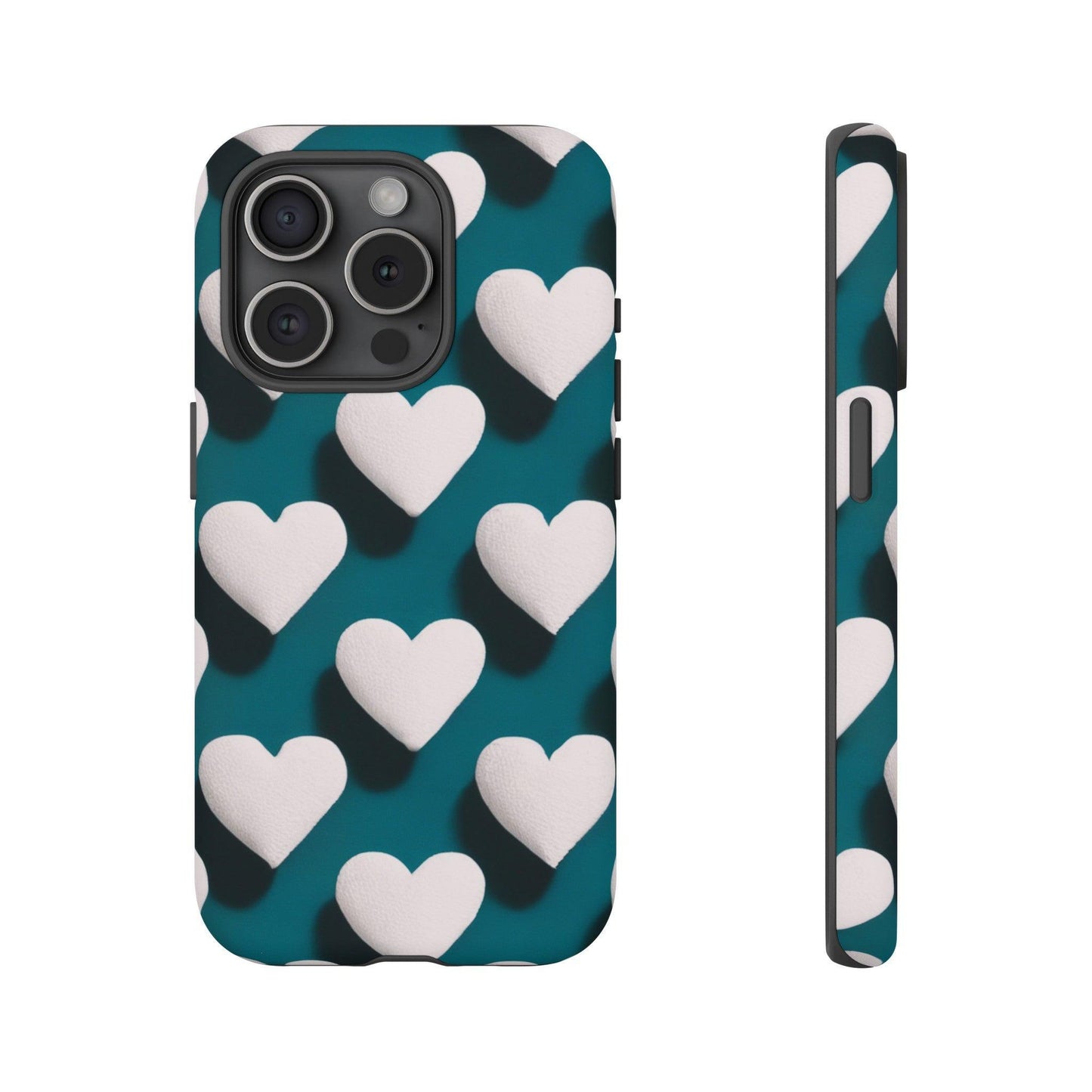 Tough Phone Case :" Eclectic Elegance Phone Case Collection" ( Hearts patterns)