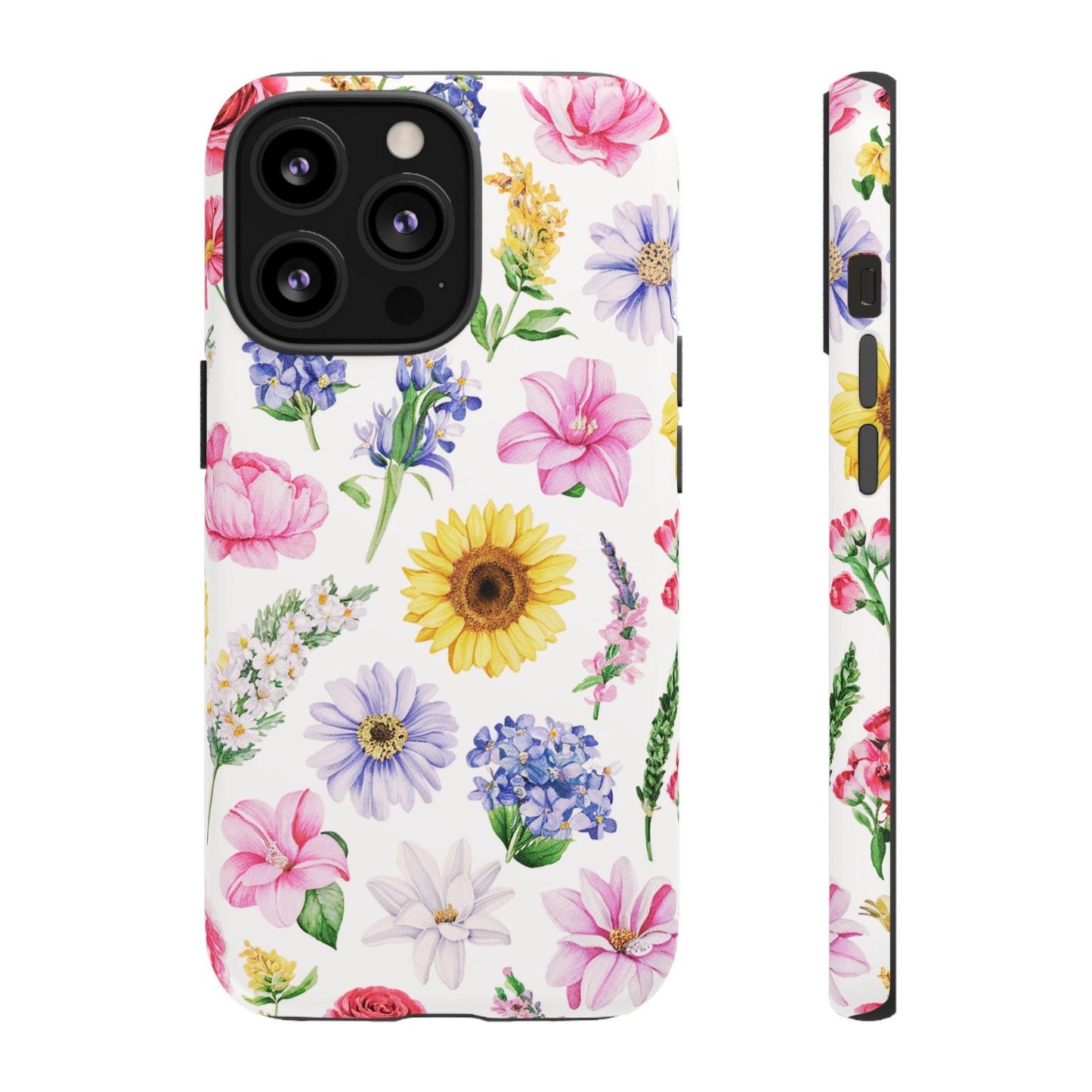 Tough Cellphone Case :" Eclectic Elegance Phone Case Collection" ( Floral patterns)