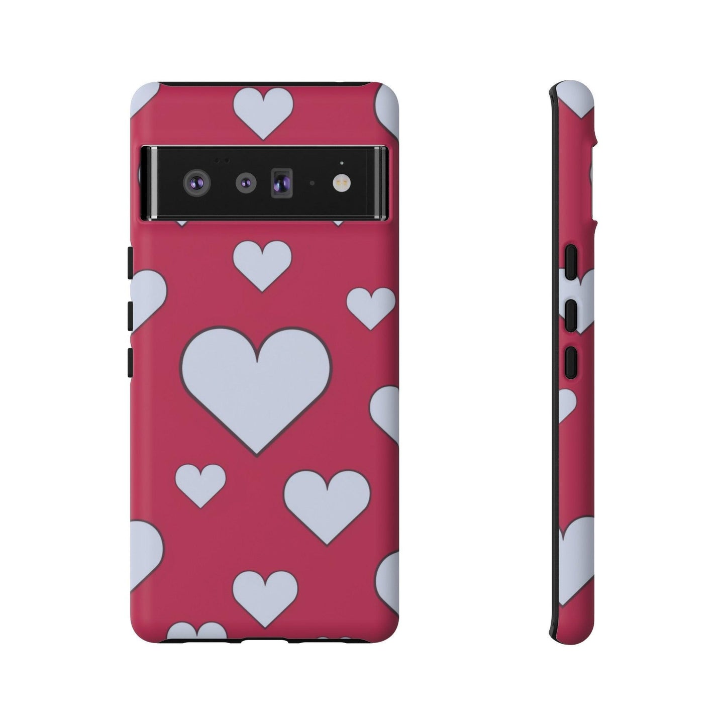 Tough Phone Case :" Eclectic Elegance Phone Case Collection" ( Hearts patterns)