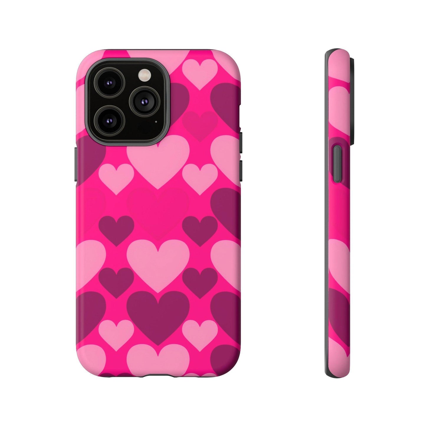 Tough Phone Case :" Eclectic Elegance Phone Case Collection" ( Hearts patterns)