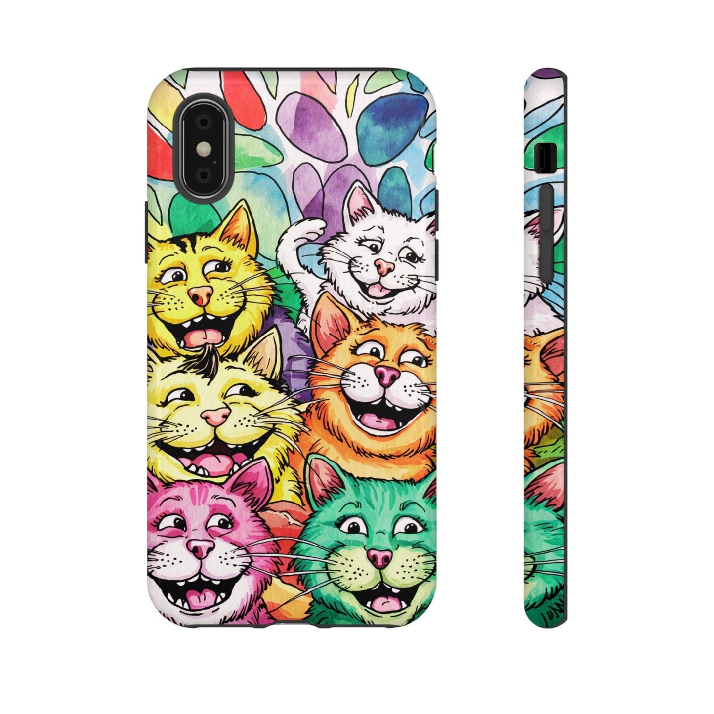 Cat Lovers Collection Tough Cellphone Case - Cosmic Creations by Karen