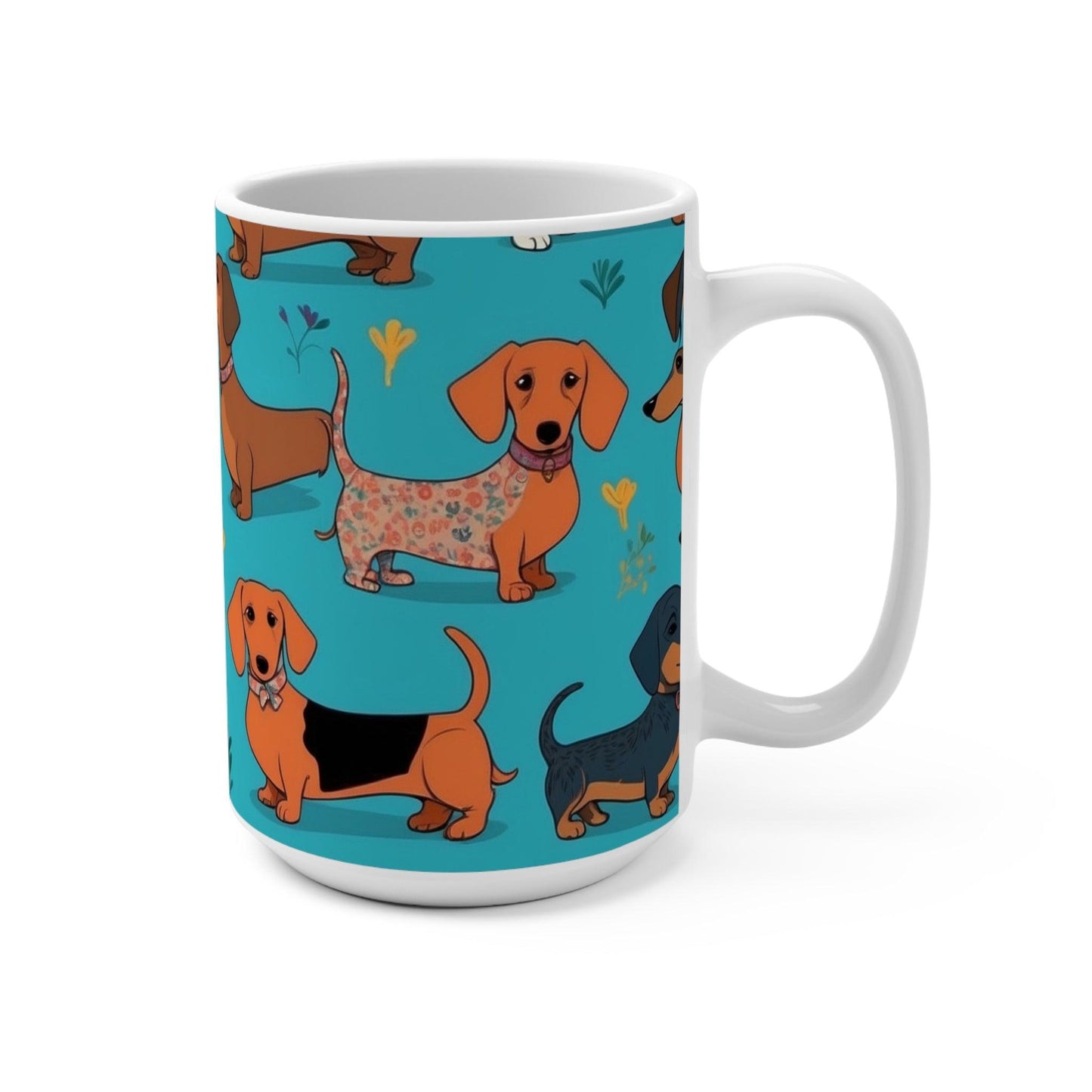 Dog Lovers Delight Mug ( 15 oz ) | Perfect for your morning coffee or evening tea | Great gift for dog lovers - Cosmic Creations by Karen