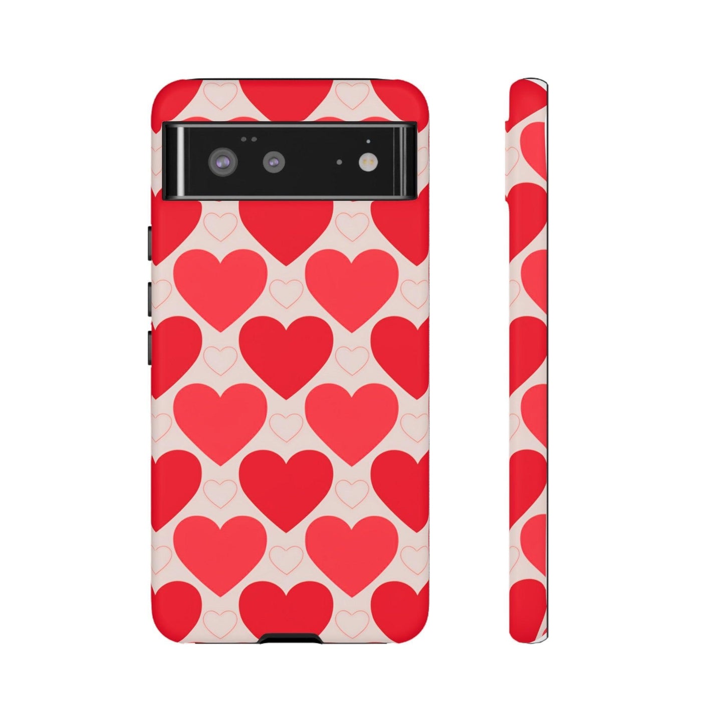 Tough Phone Case :" Eclectic Elegance Phone Case Collection" ( Hearts patterns)