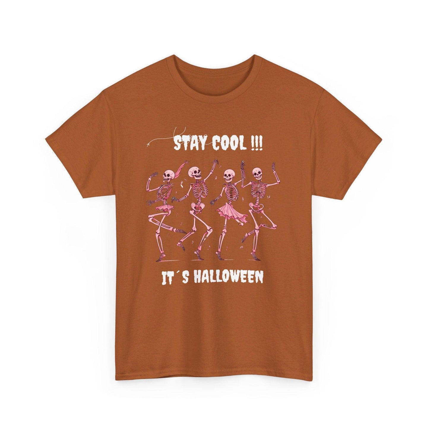 Unisex Heavy Cotton Tee - "Stay Cool, It's Halloween"