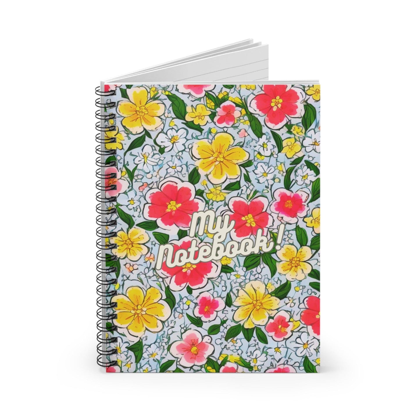 Blossoming Floral Spiral Notebook for gift, writing, planning or school