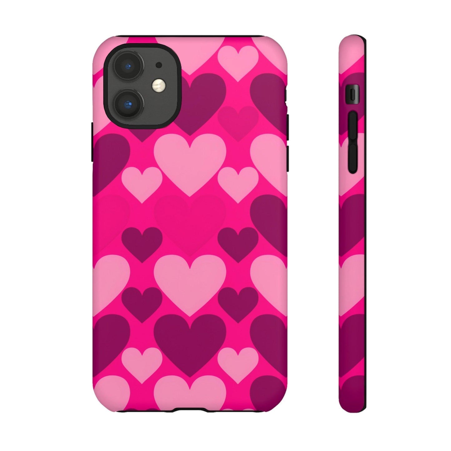 Tough Phone Case :" Eclectic Elegance Phone Case Collection" ( Hearts patterns)