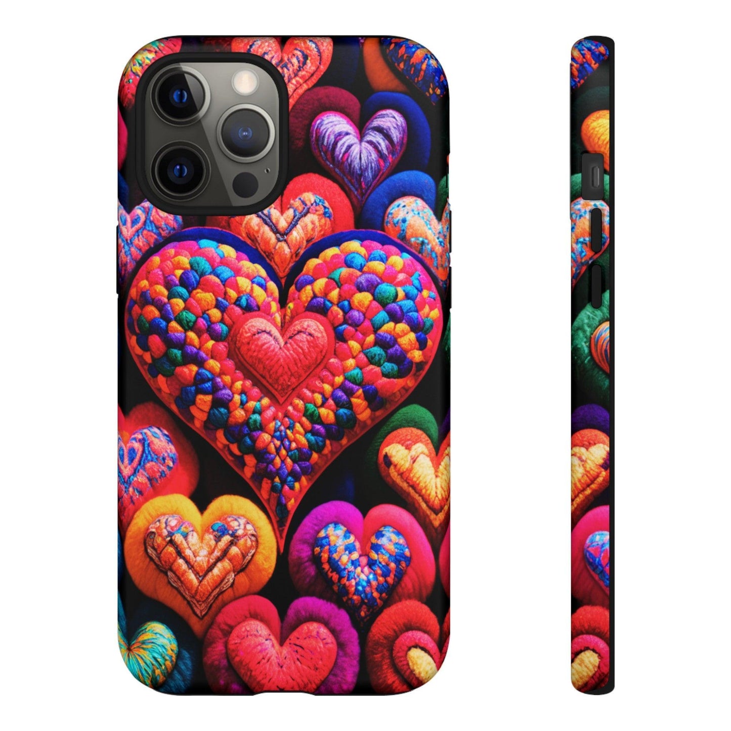 Tough Phone Case :" Eclectic Elegance Phone Case Collection" ( Hearts patterns)