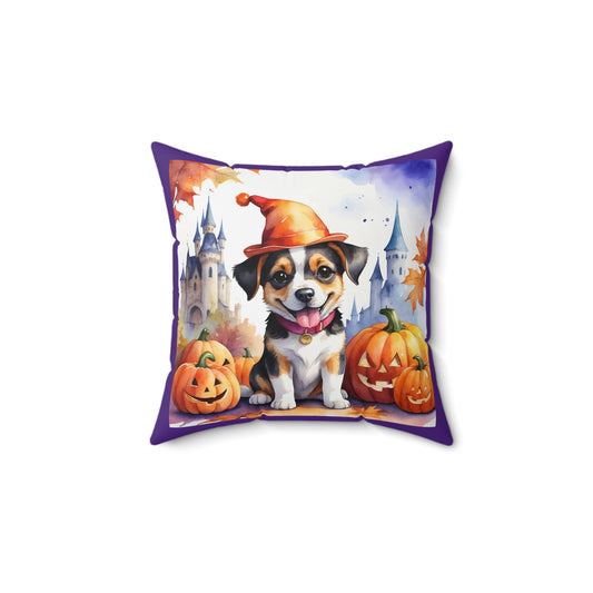 Halloween cute dog Square Pillow