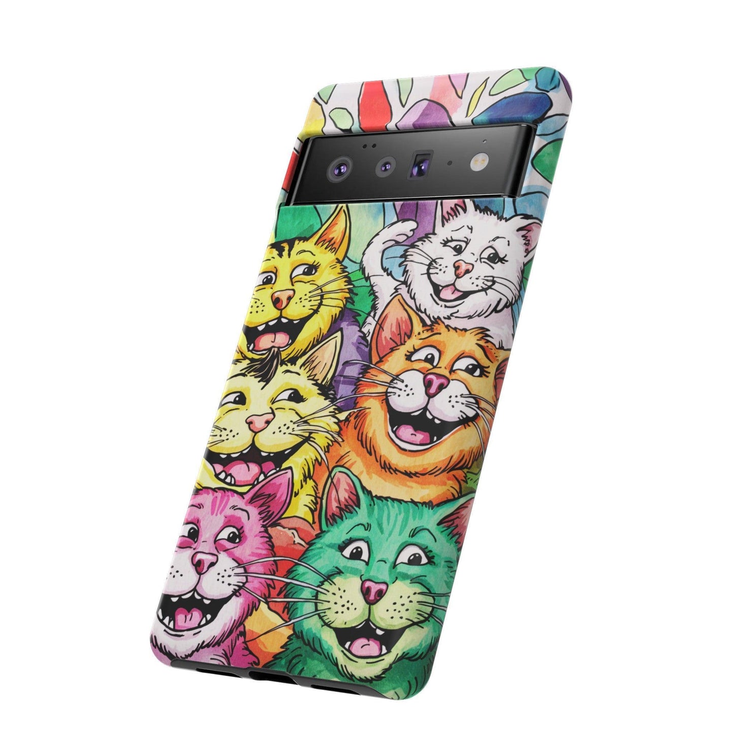 Cat Lovers Collection Tough Cellphone Case - Cosmic Creations by Karen