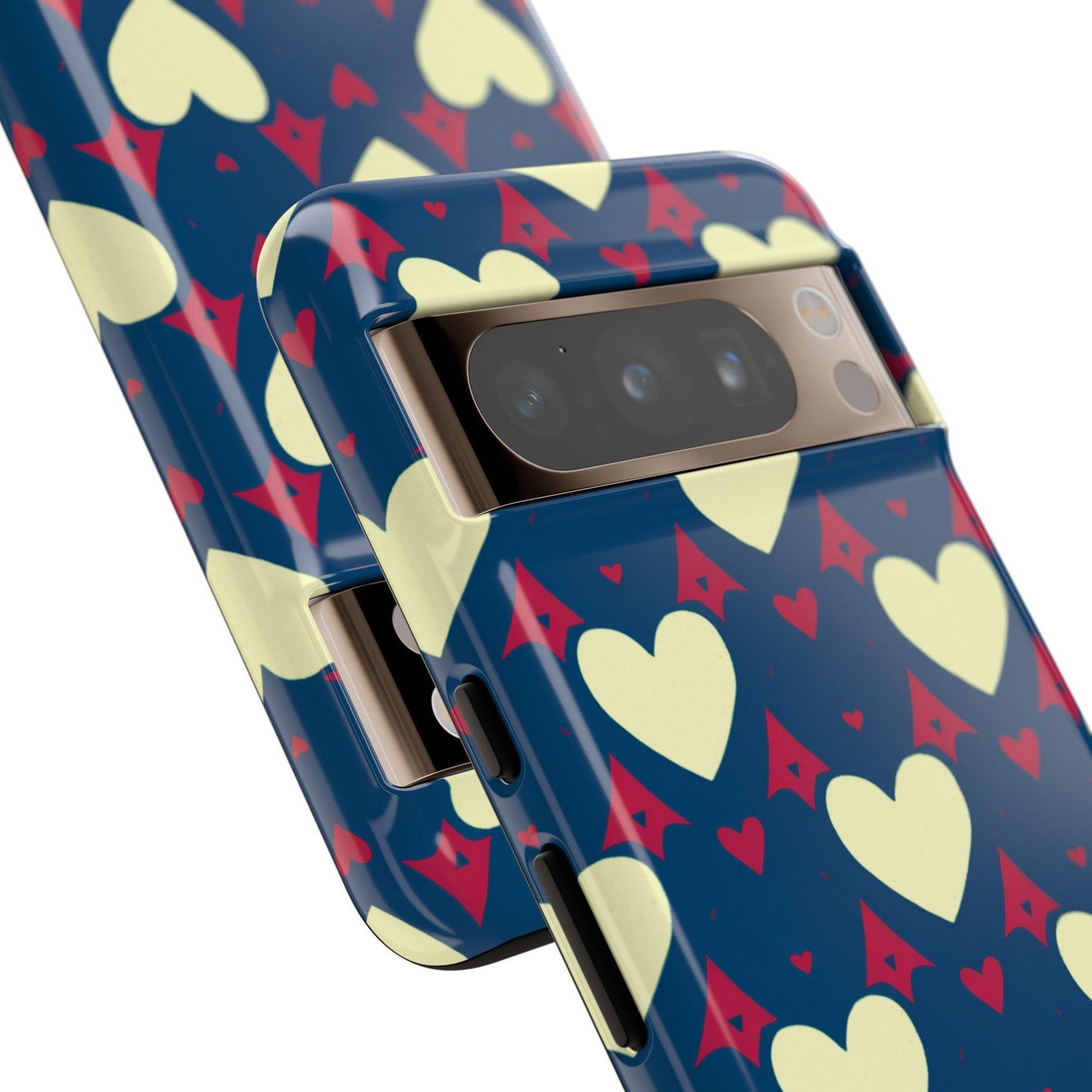 Tough Phone Case :" Eclectic Elegance Phone Case Collection" ( Hearts patterns)