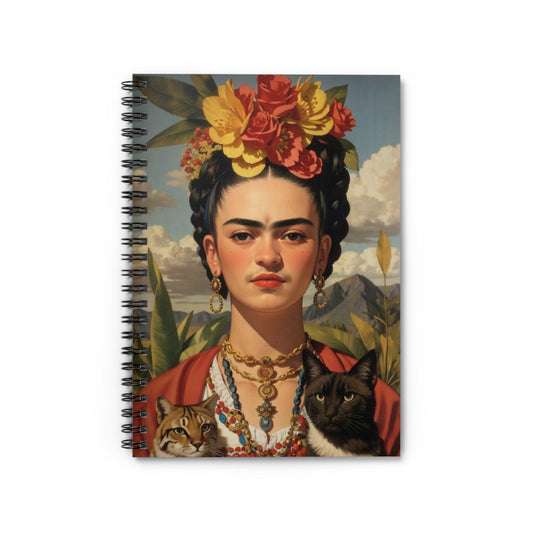 Frida Notebook for gift, Ideal for writing, planning, school, collegue a creative gift for students, friends, artist, women - Cosmic Creations by Karen