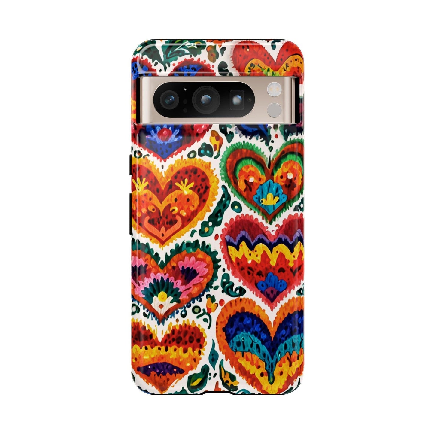 Tough Phone Case :" Eclectic Elegance Phone Case Collection" ( Hearts patterns)