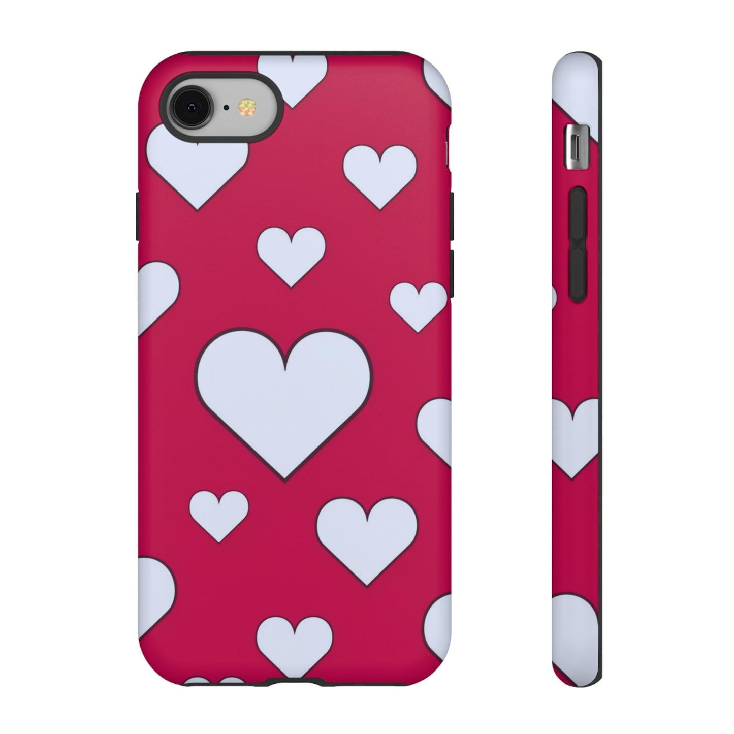 Tough Phone Case :" Eclectic Elegance Phone Case Collection" ( Hearts patterns)