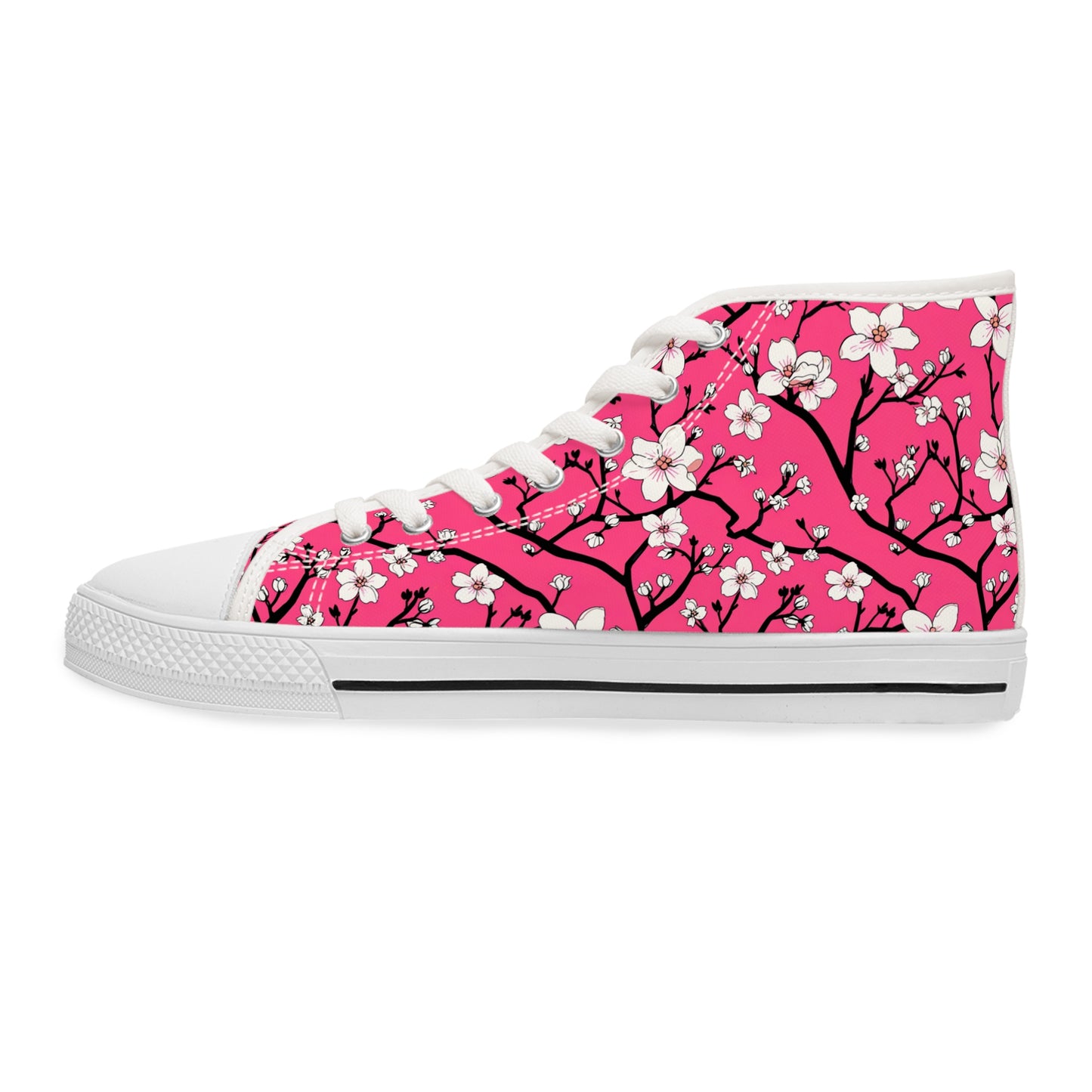 Awesome Cherry Blossom Design High Top Sneakers