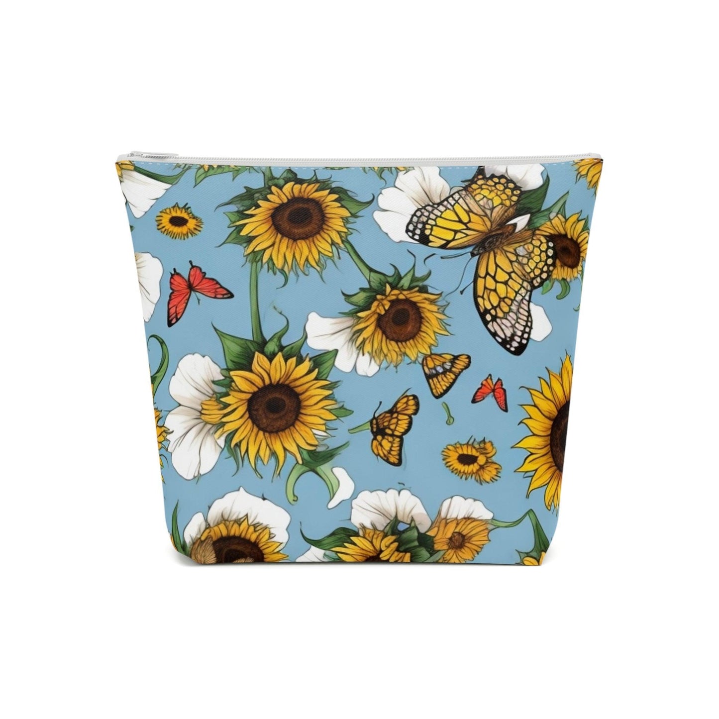 Colorful Floral Cotton Cosmetic Bag Vibrant and Stylish Makeup Bag, Perfect for Personal Use & Gifts - Cosmic Creations by Karen