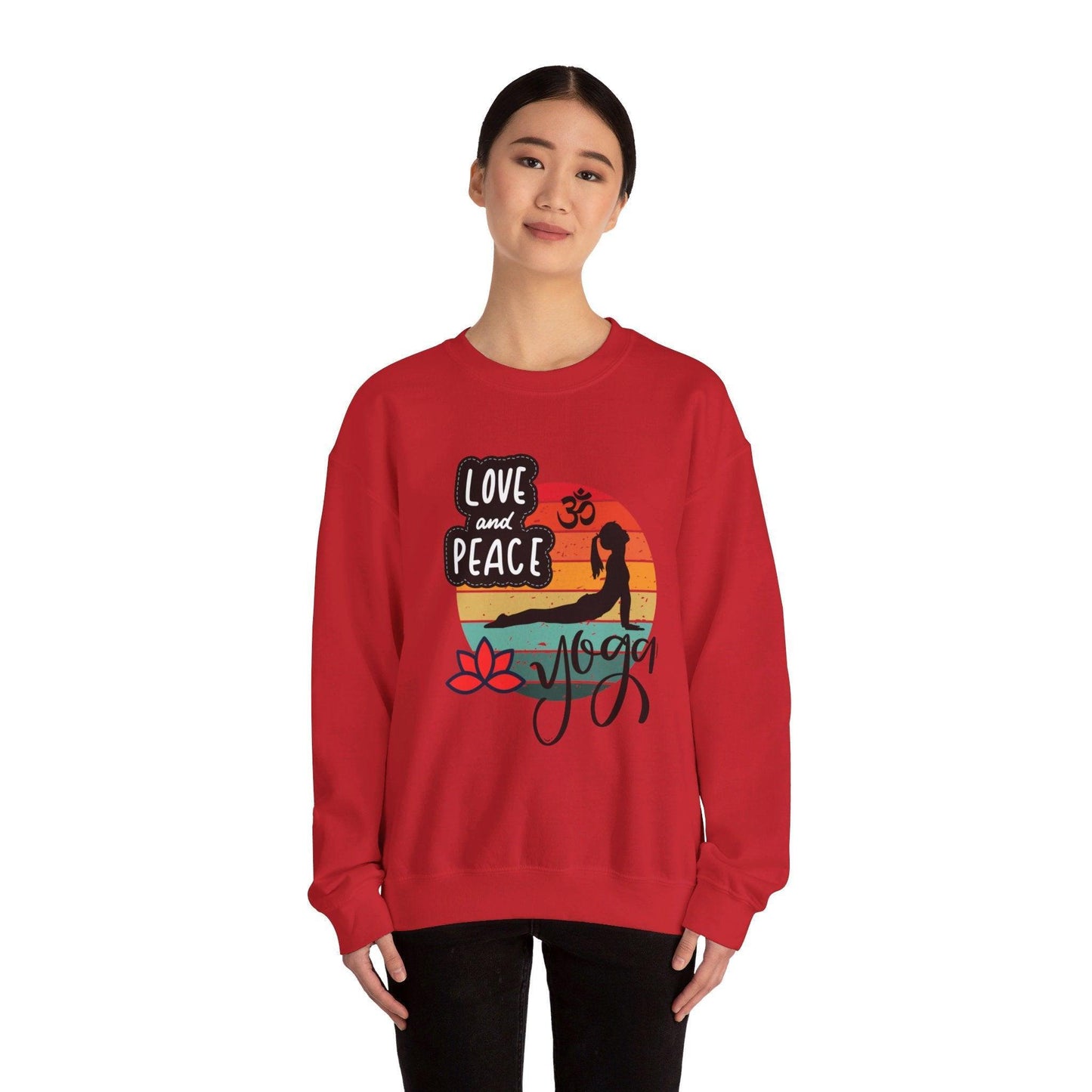 "Yoga Comfort Crewneck Sweatshirt"