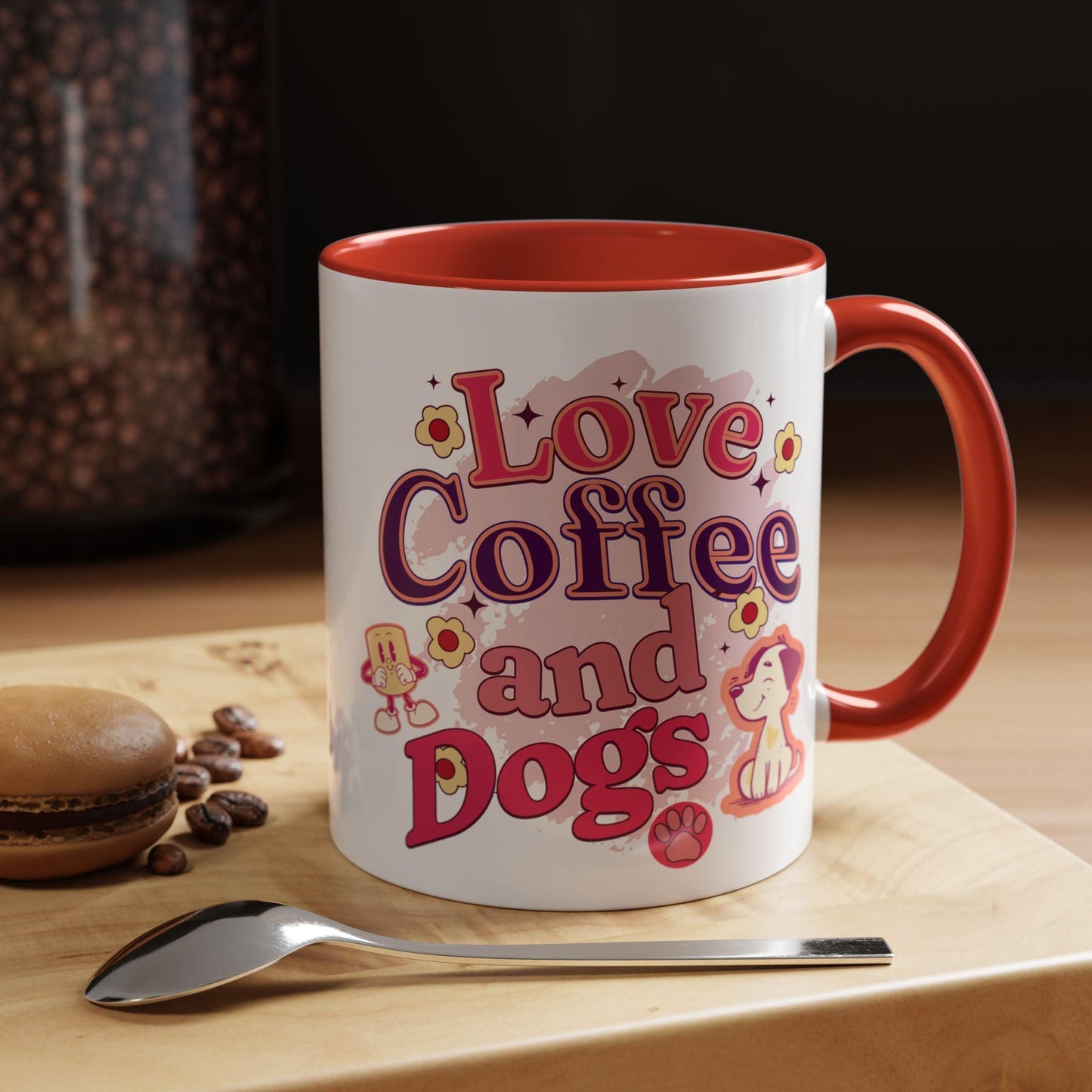 Love, coffee and dogs Mug (11, 15oz) - Cosmic Creations by Karen