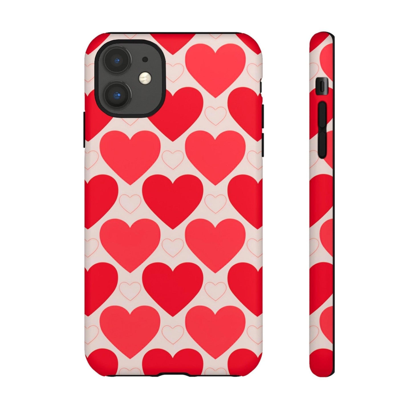 Tough Phone Case :" Eclectic Elegance Phone Case Collection" ( Hearts patterns)