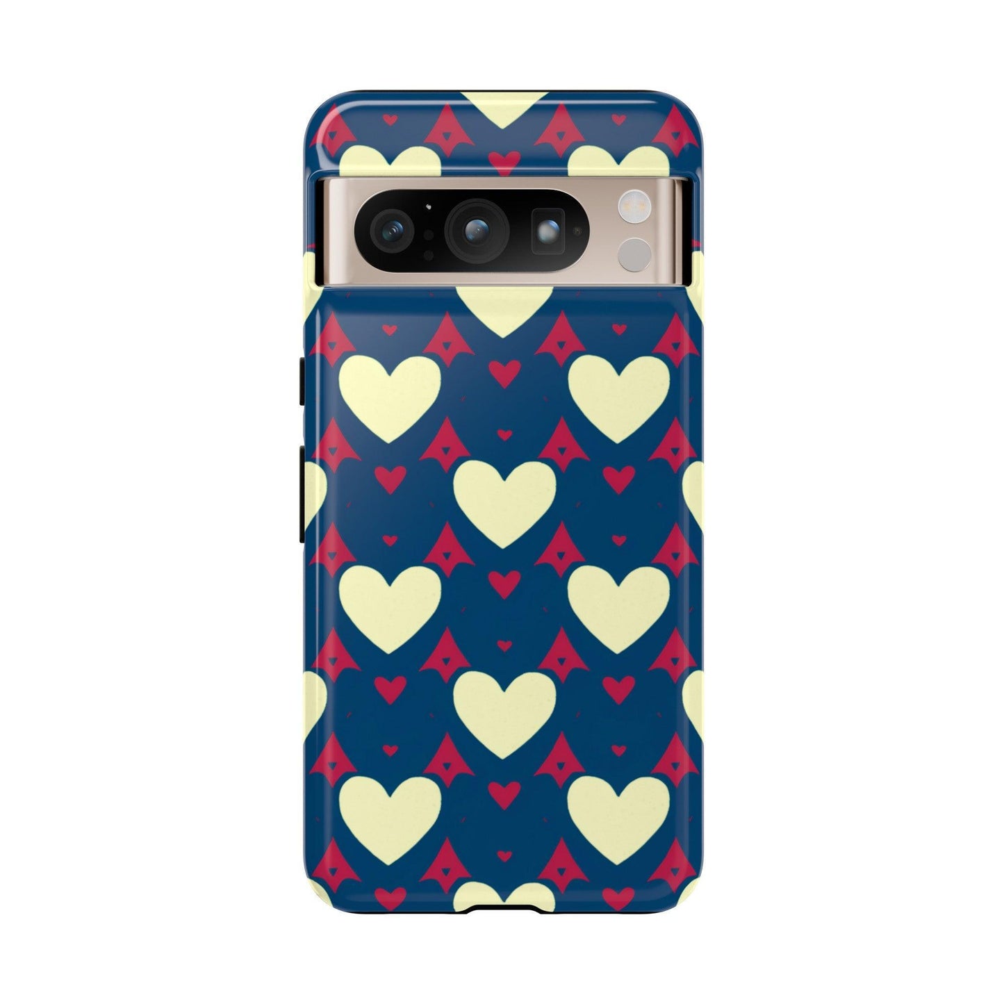 Tough Phone Case :" Eclectic Elegance Phone Case Collection" ( Hearts patterns)