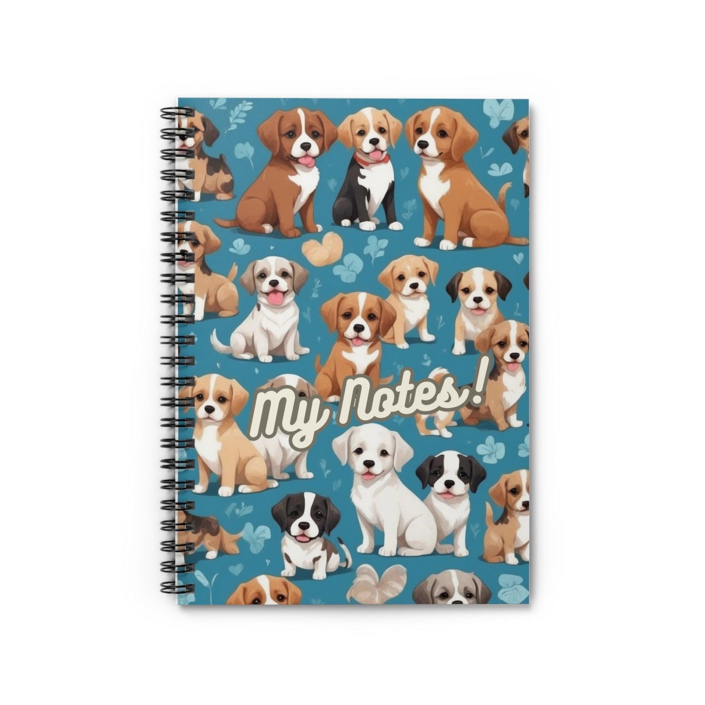 Paw-some Puppy Spiral Notebook | Perfect for your notes, making lists, or sketching | Perfect gift for dog fans - Cosmic Creations by Karen