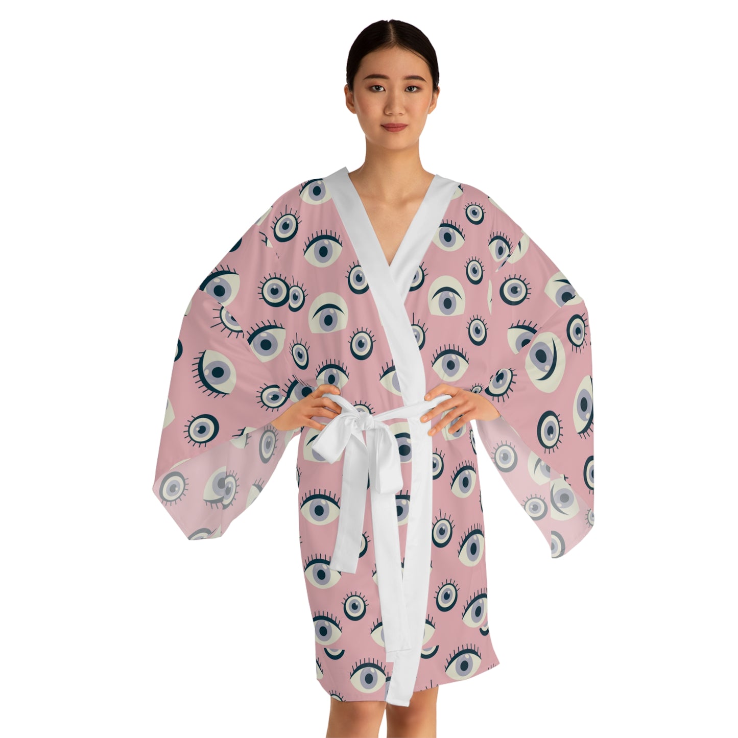 Long Sleeve Kimono Robe (AOP)