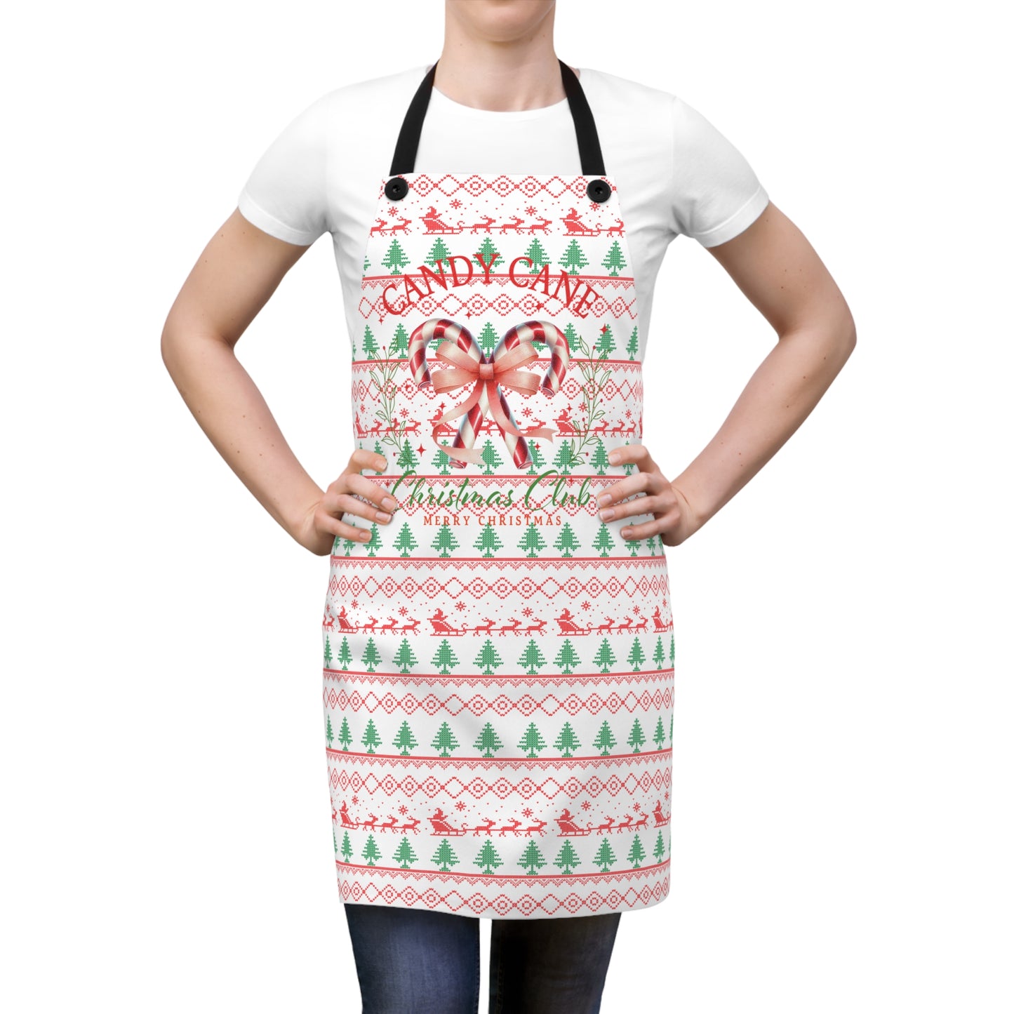 Christmas Candy Cane Apron