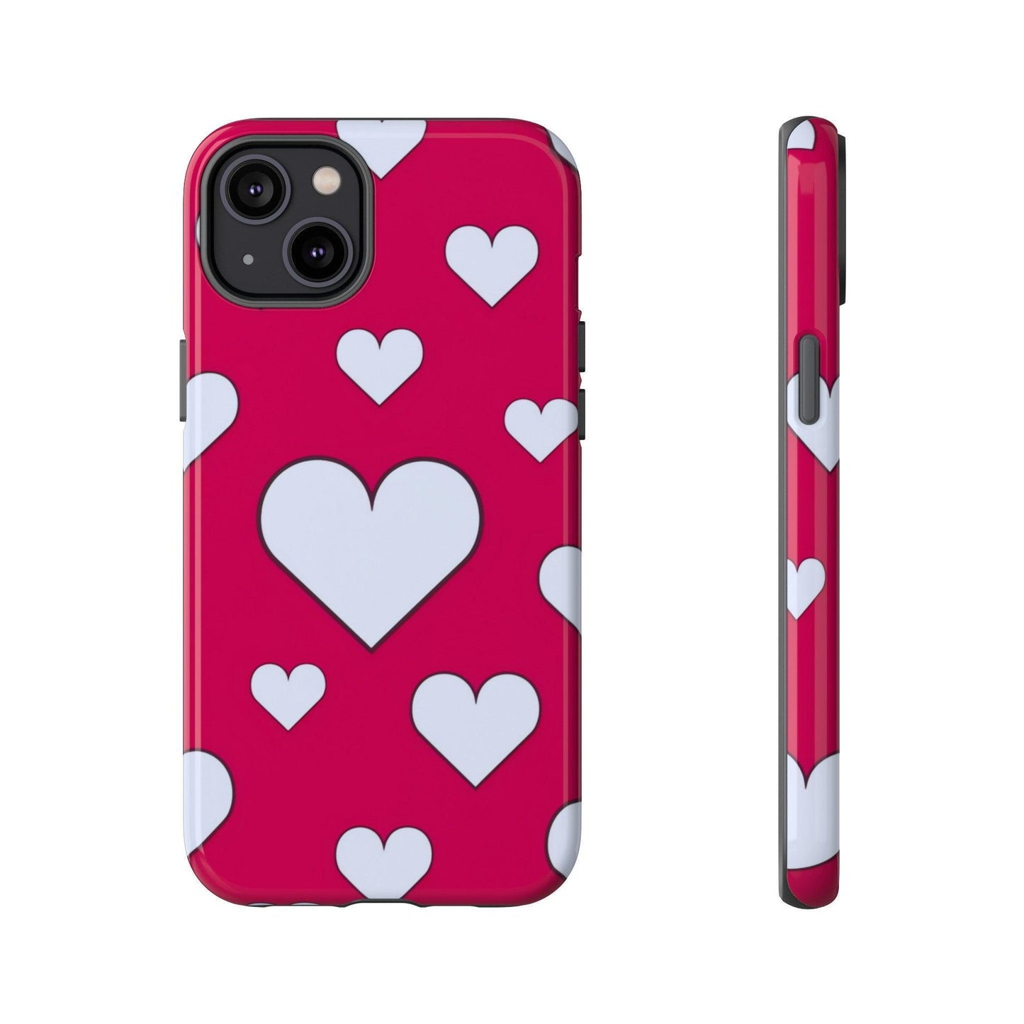 Tough Phone Case :" Eclectic Elegance Phone Case Collection" ( Hearts patterns)