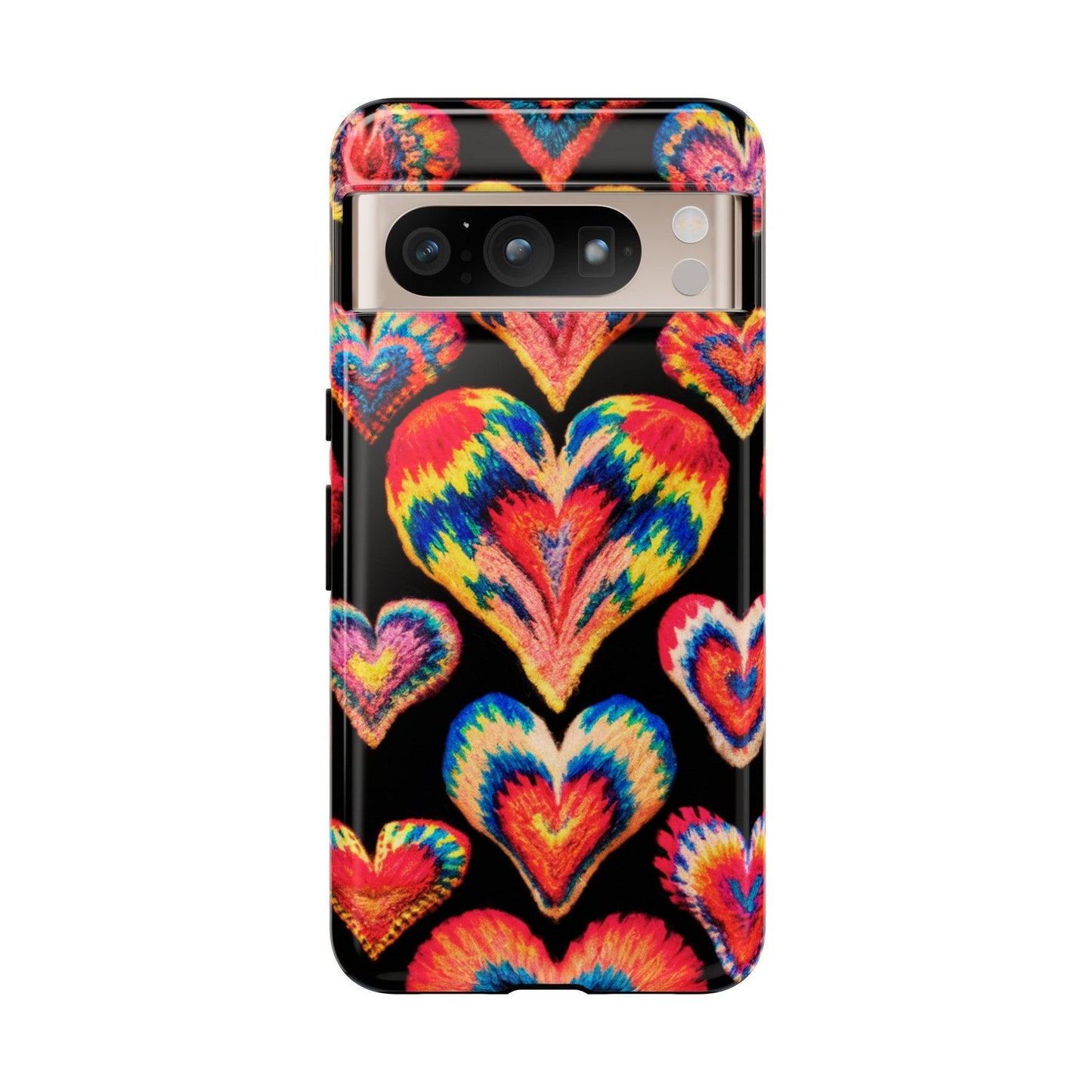 Tough Phone Case :" Eclectic Elegance Phone Case Collection" ( Hearts patterns)