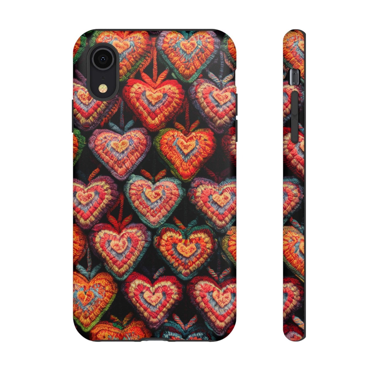 Tough Phone Case :" Eclectic Elegance Phone Case Collection" ( Hearts patterns)