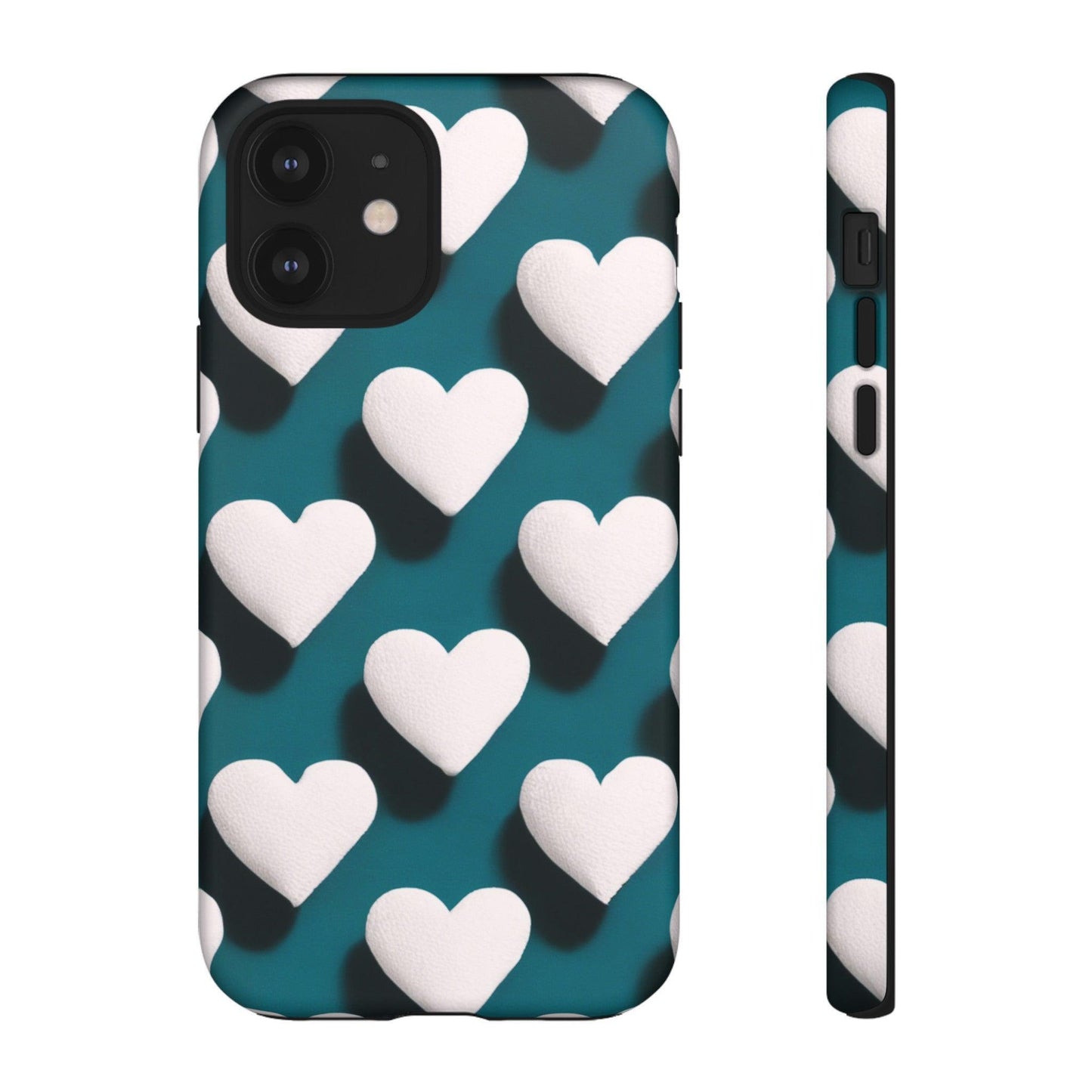 Tough Phone Case :" Eclectic Elegance Phone Case Collection" ( Hearts patterns)