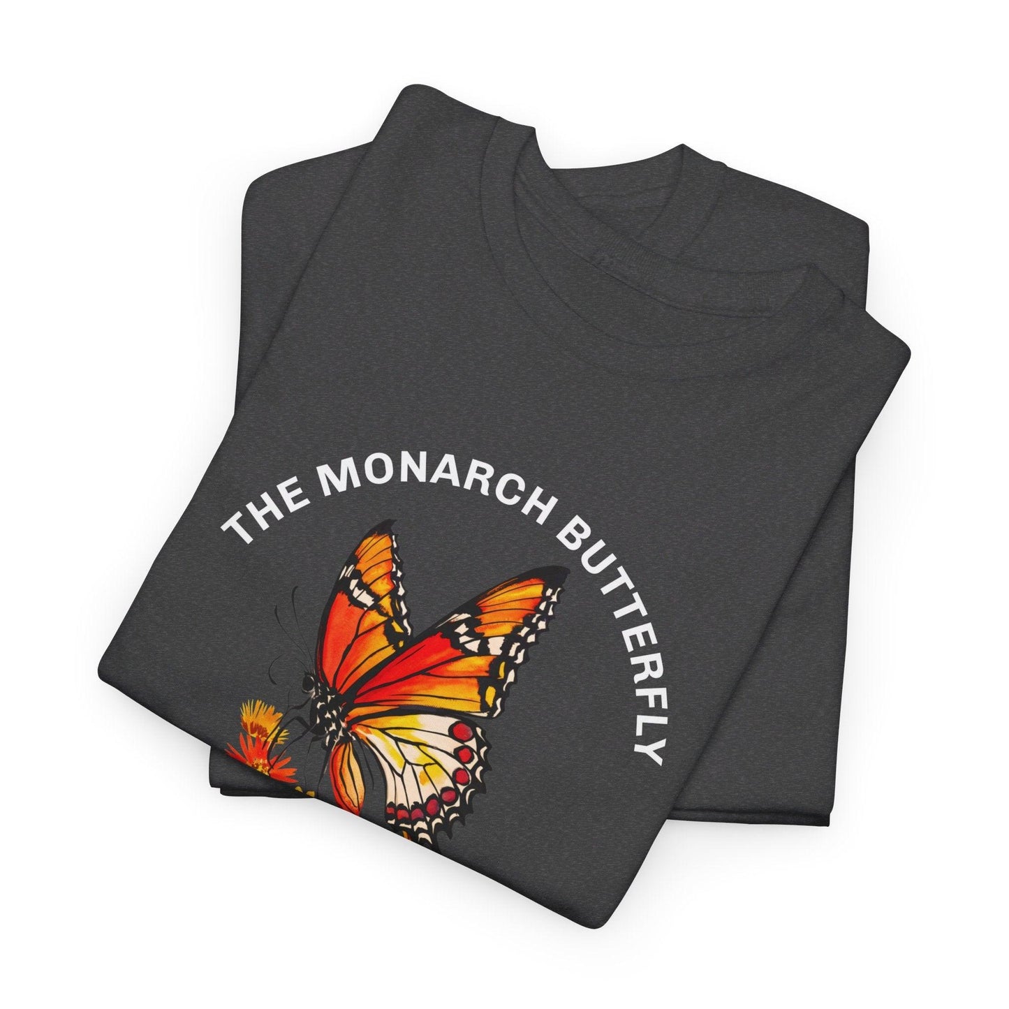 Camiseta unisex de algodón pesado: "La colección Mariposa Monarca"