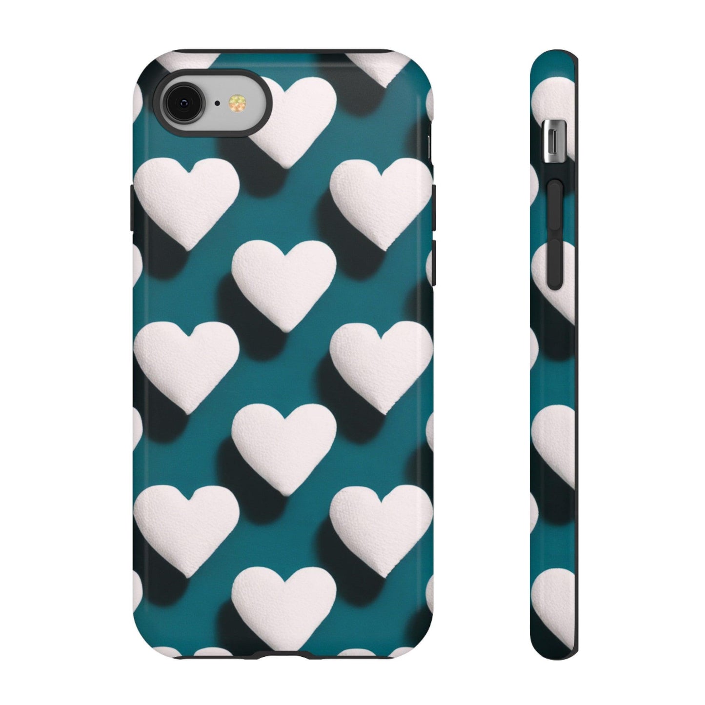 Tough Phone Case :" Eclectic Elegance Phone Case Collection" ( Hearts patterns)