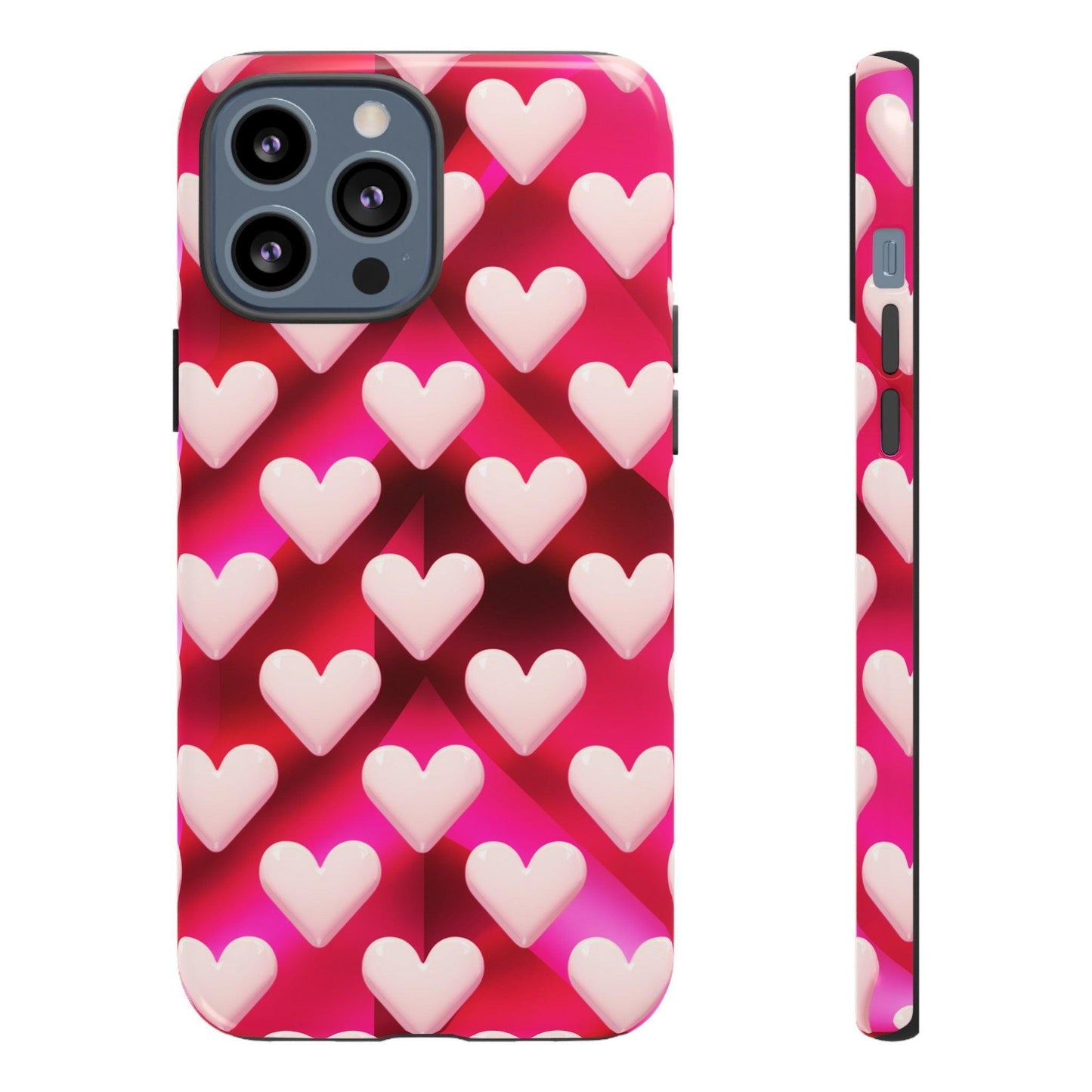 Tough Cellphone Case :" Eclectic Elegance Phone Case Collection" ( Hearts patterns)