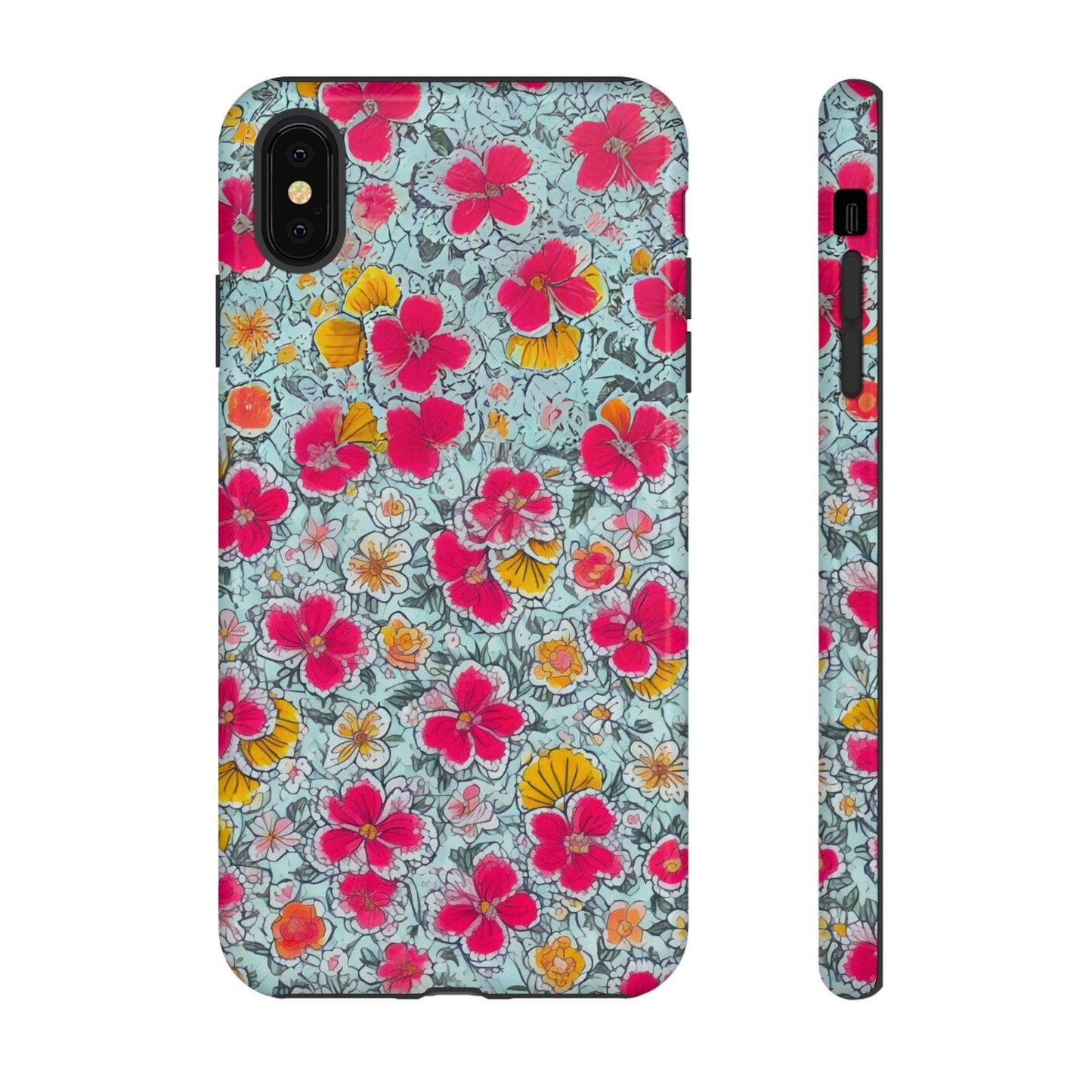 Tough Cellphone Case :" Eclectic Elegance Phone Case Collection" ( Floral patterns)