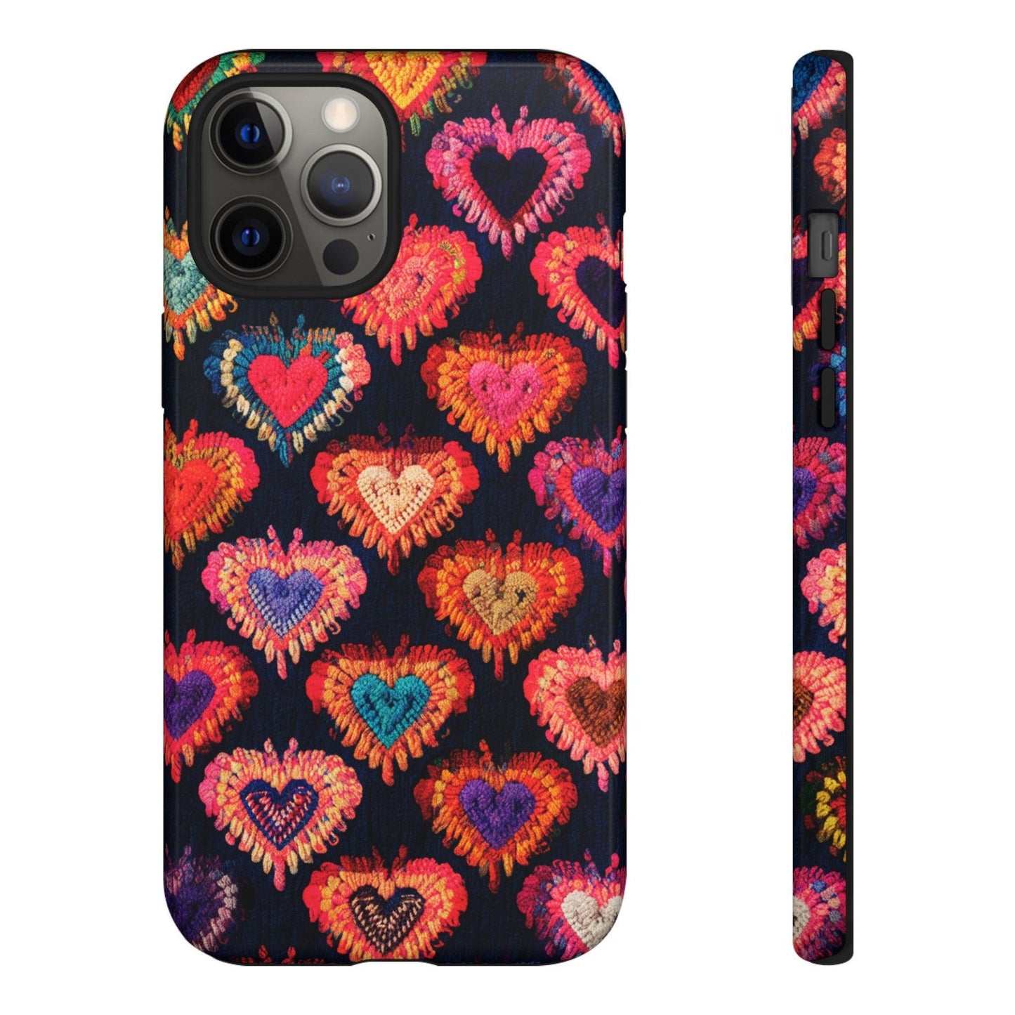 Tough Phone Case :" Eclectic Elegance Phone Case Collection" ( Hearts patterns)