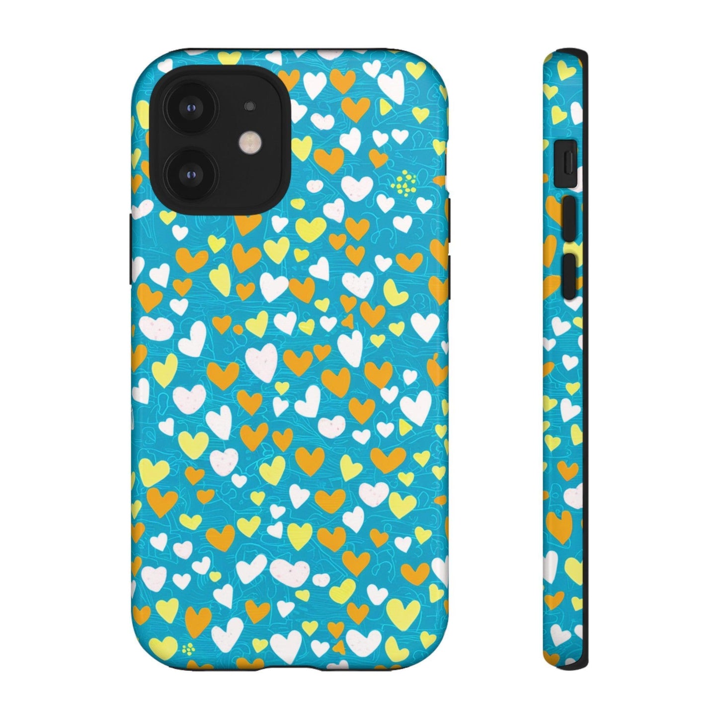 Tough Phone Case :" Eclectic Elegance Phone Case Collection" ( Hearts patterns)