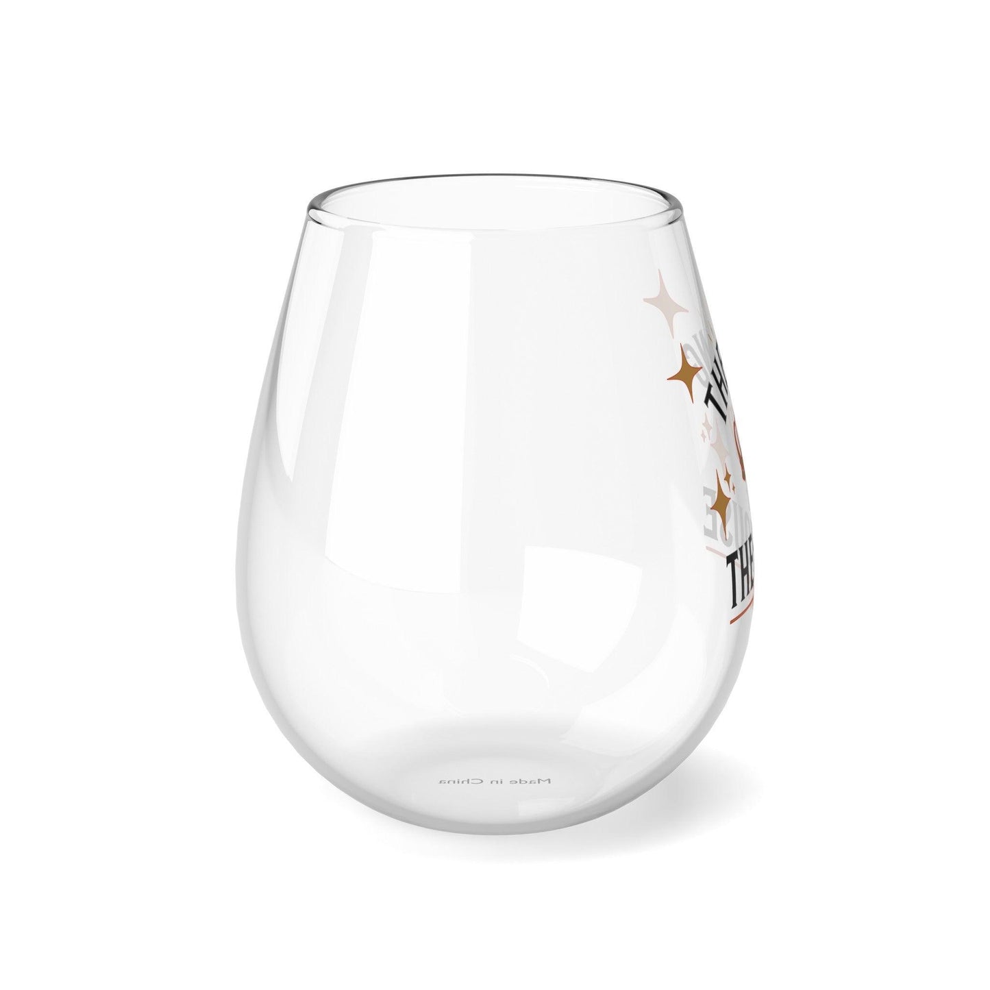 Regal Stemless Wine Glass : "Dad, The King of the House Collection"