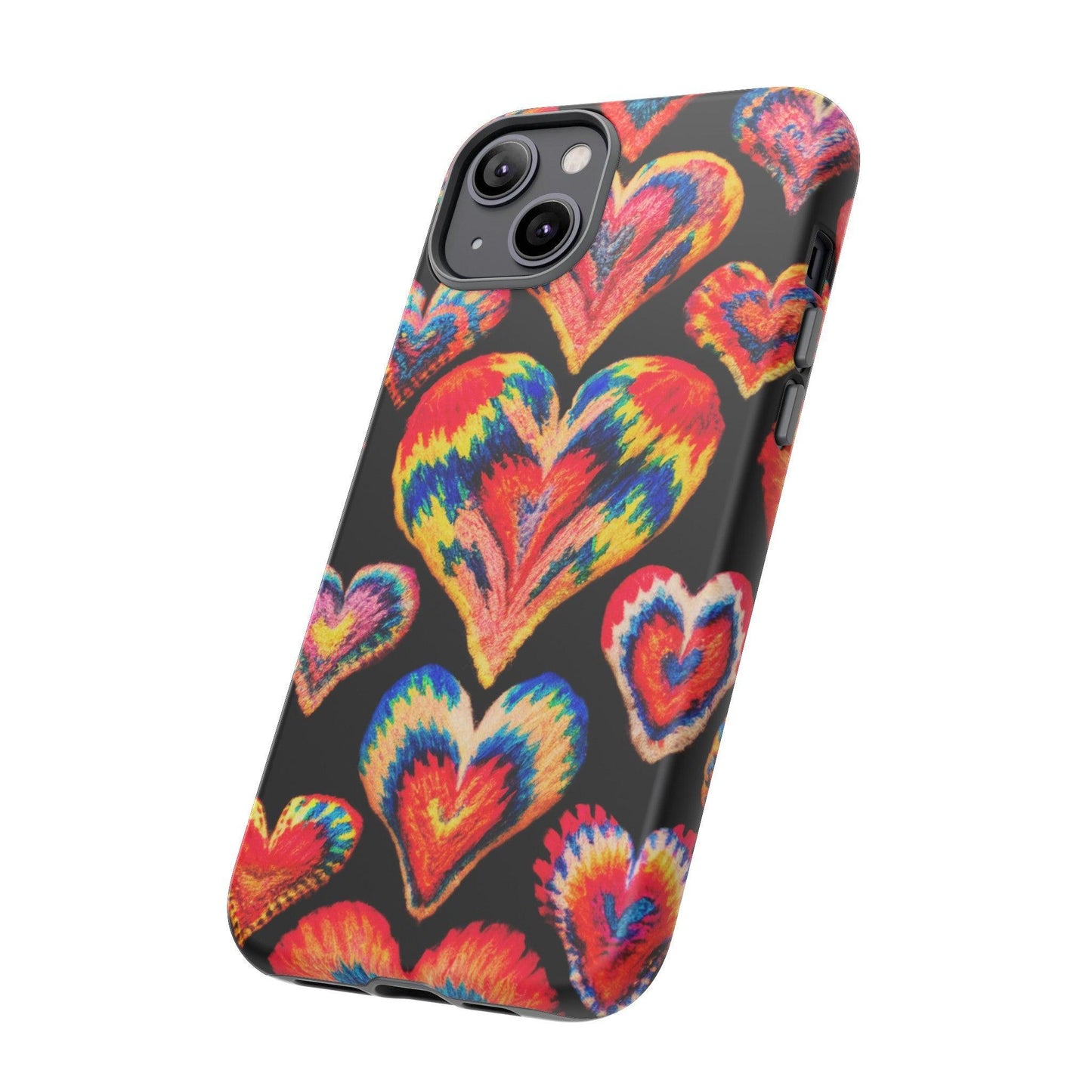 Tough Phone Case :" Eclectic Elegance Phone Case Collection" ( Hearts patterns)