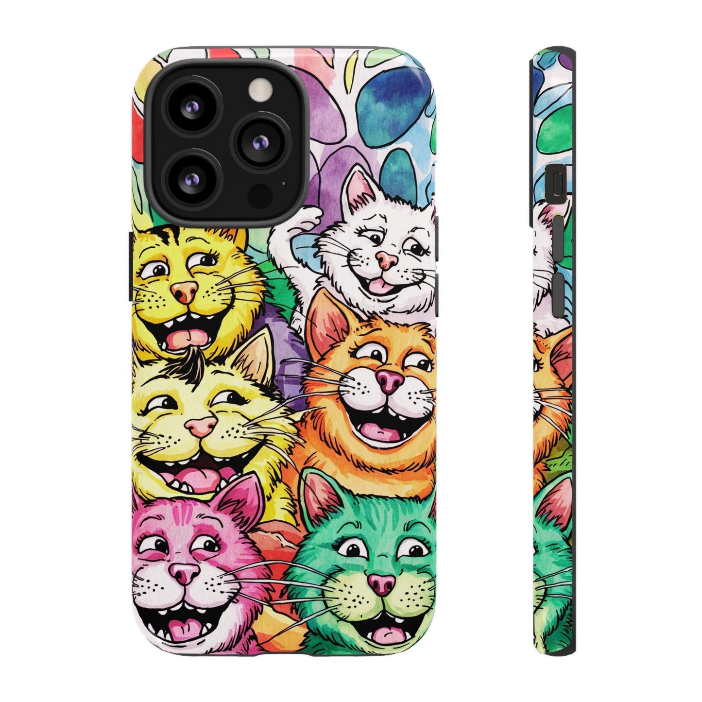 Cat Lovers Collection Tough Cellphone Case - Cosmic Creations by Karen