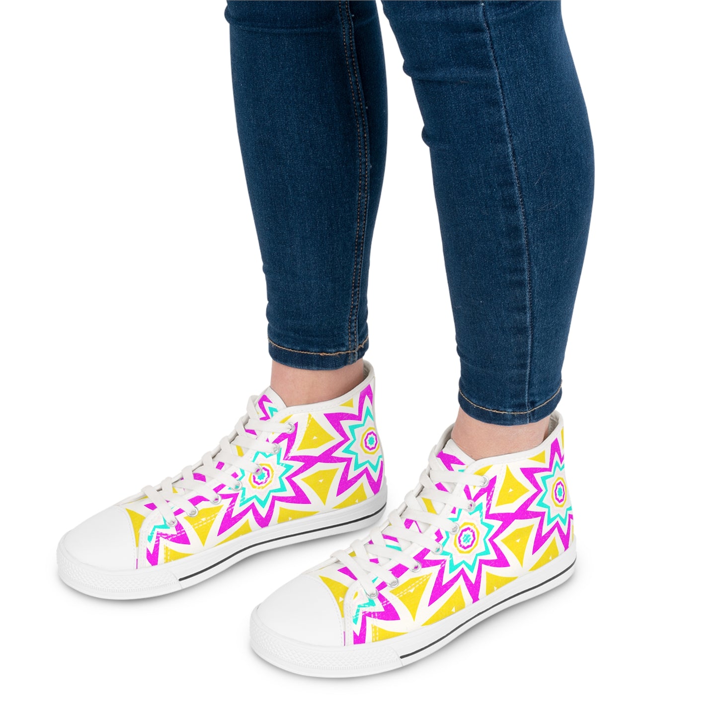 Awesome Abstract Design High Top Sneakers