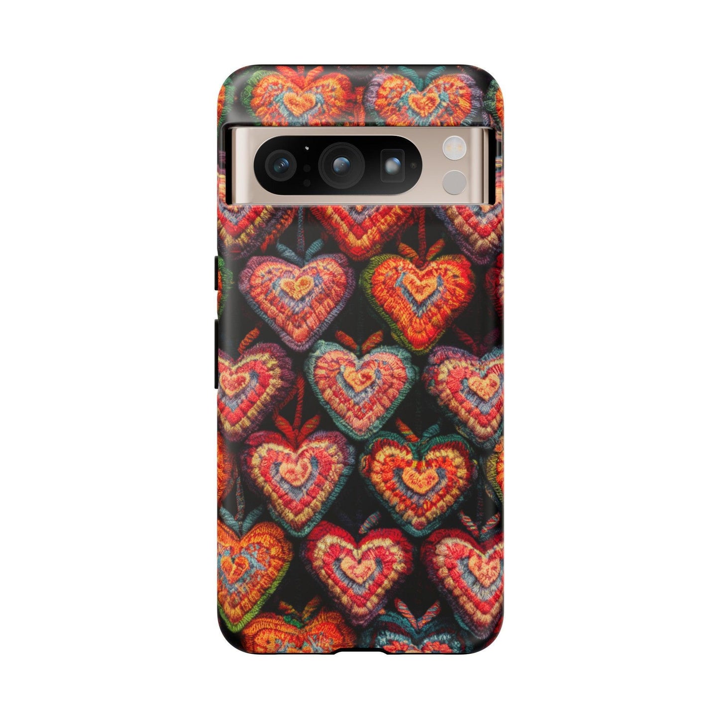 Tough Phone Case :" Eclectic Elegance Phone Case Collection" ( Hearts patterns)